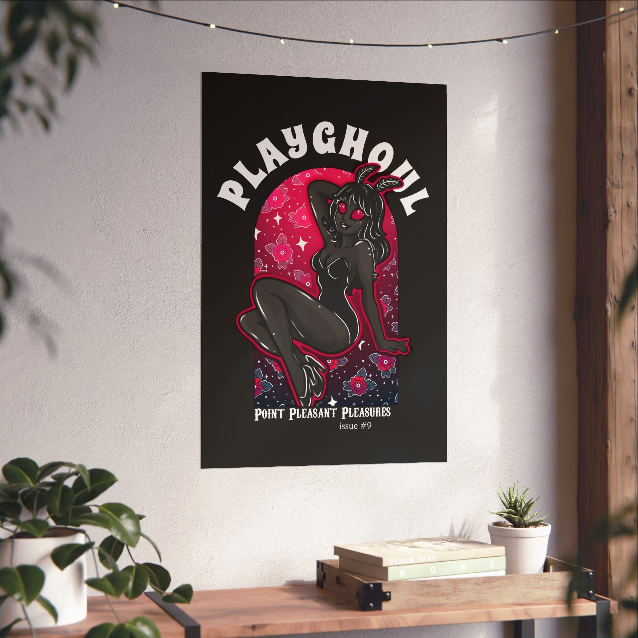 Mothwoman PLAYGHOUL vertical matte poster
