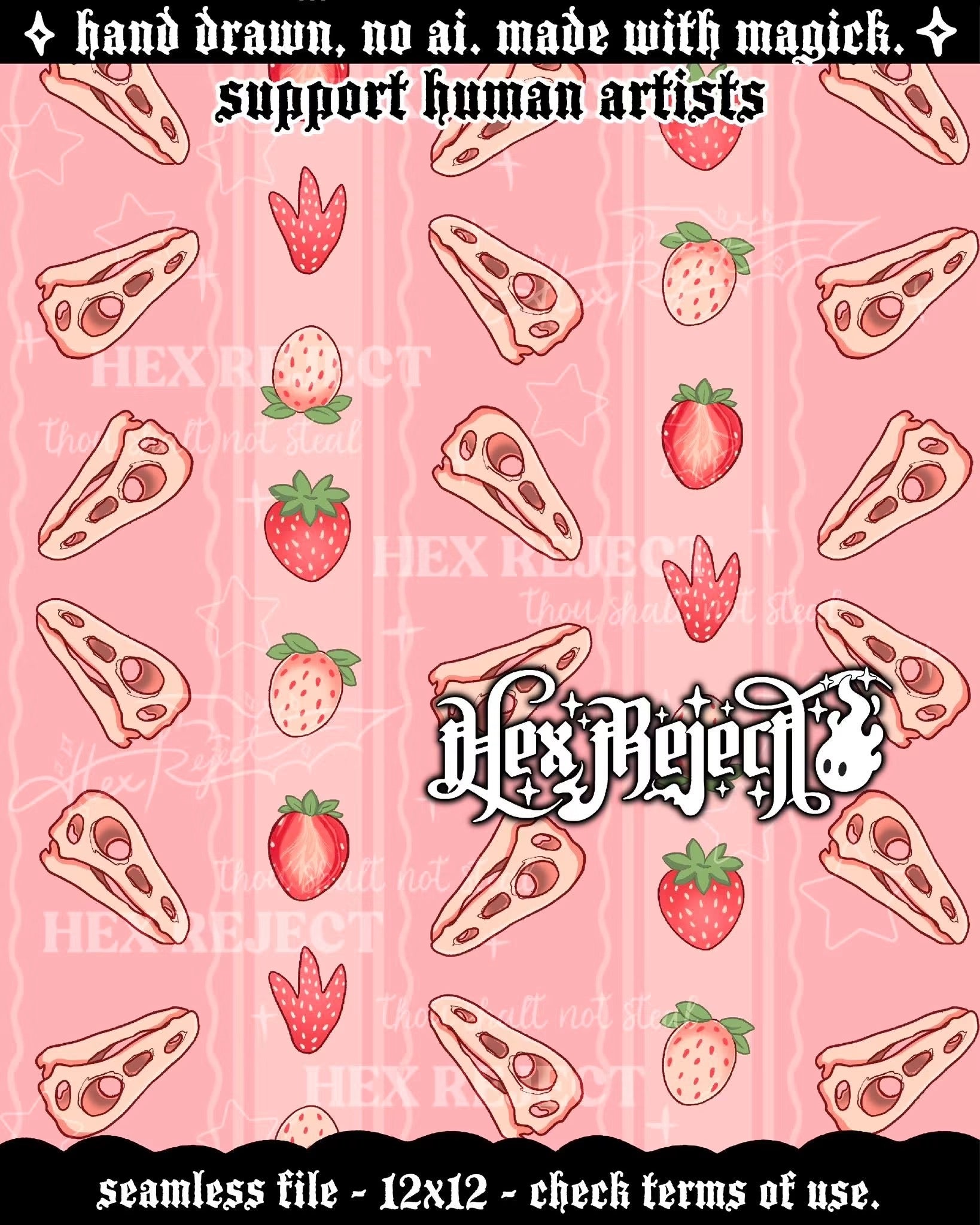 Strawberry Stegosaurus Coquette Coord - Seamless Files