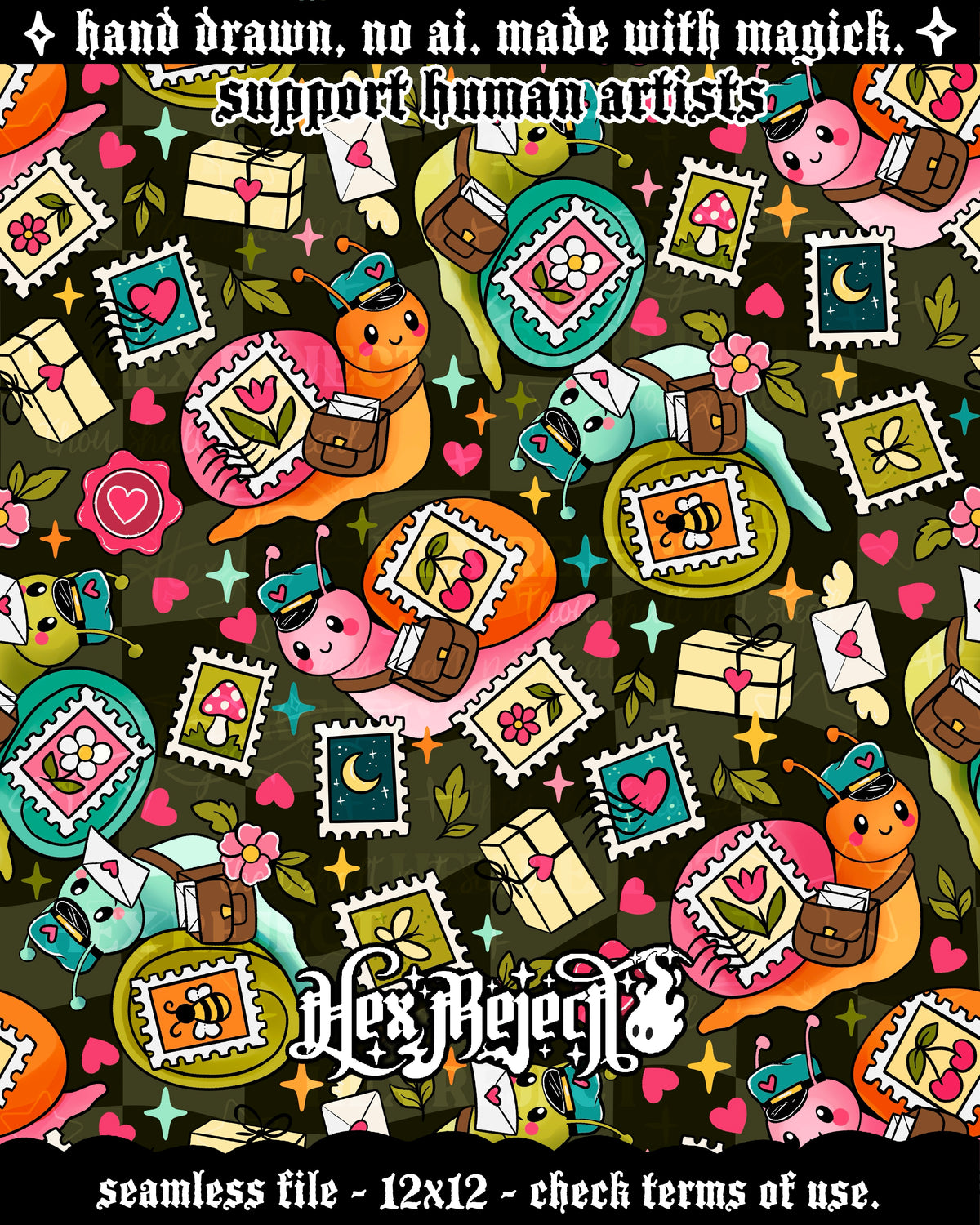 Day Three - Whimsy : Hextober - Seamless file