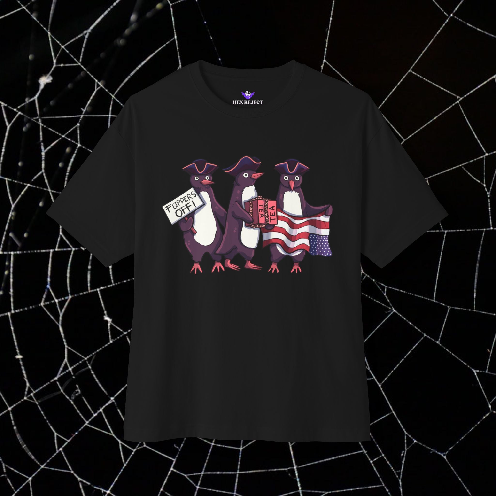 Penguin Protest - Unisex Relaxed Boxy Tee