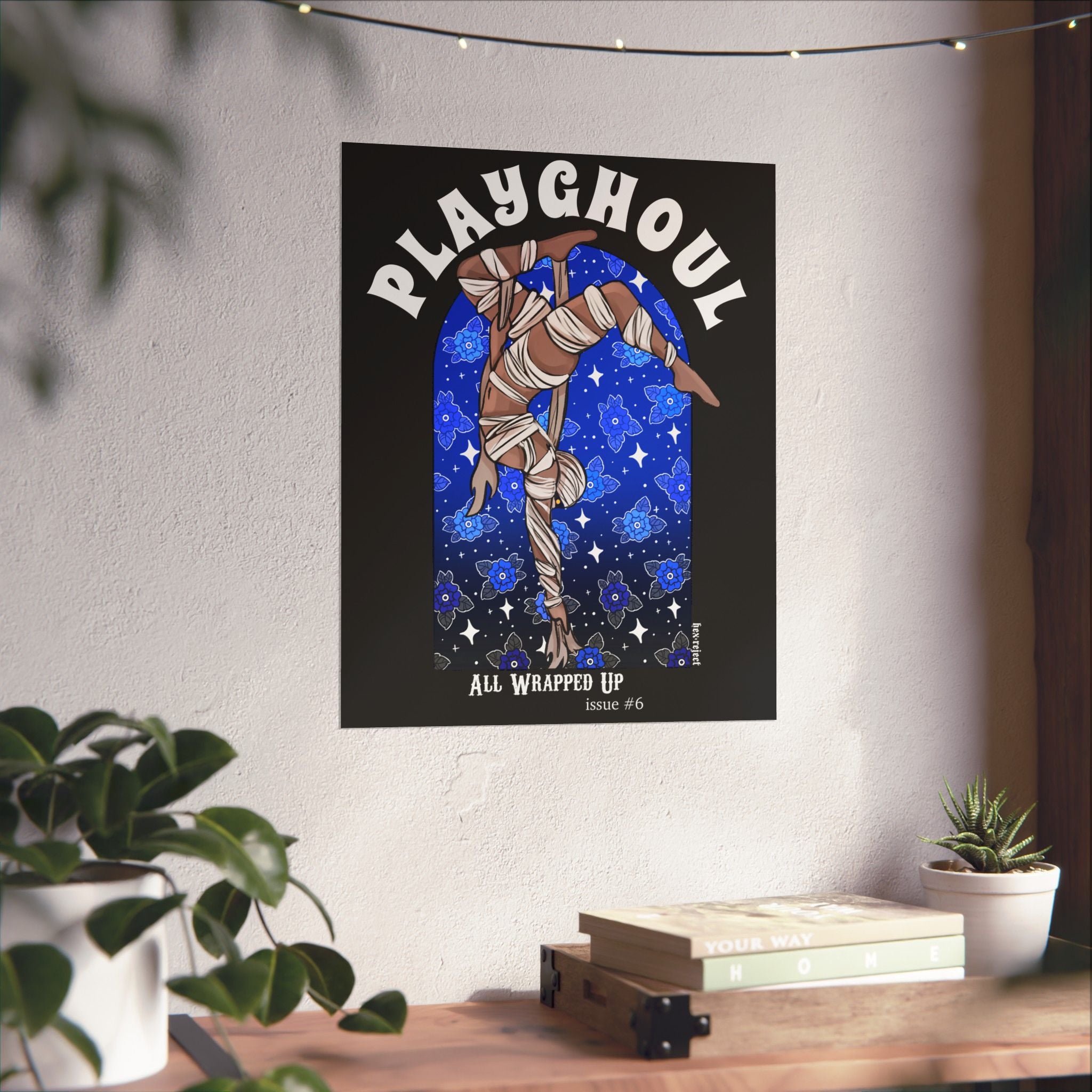 Mummy PLAYGHOUL vertical matte poster