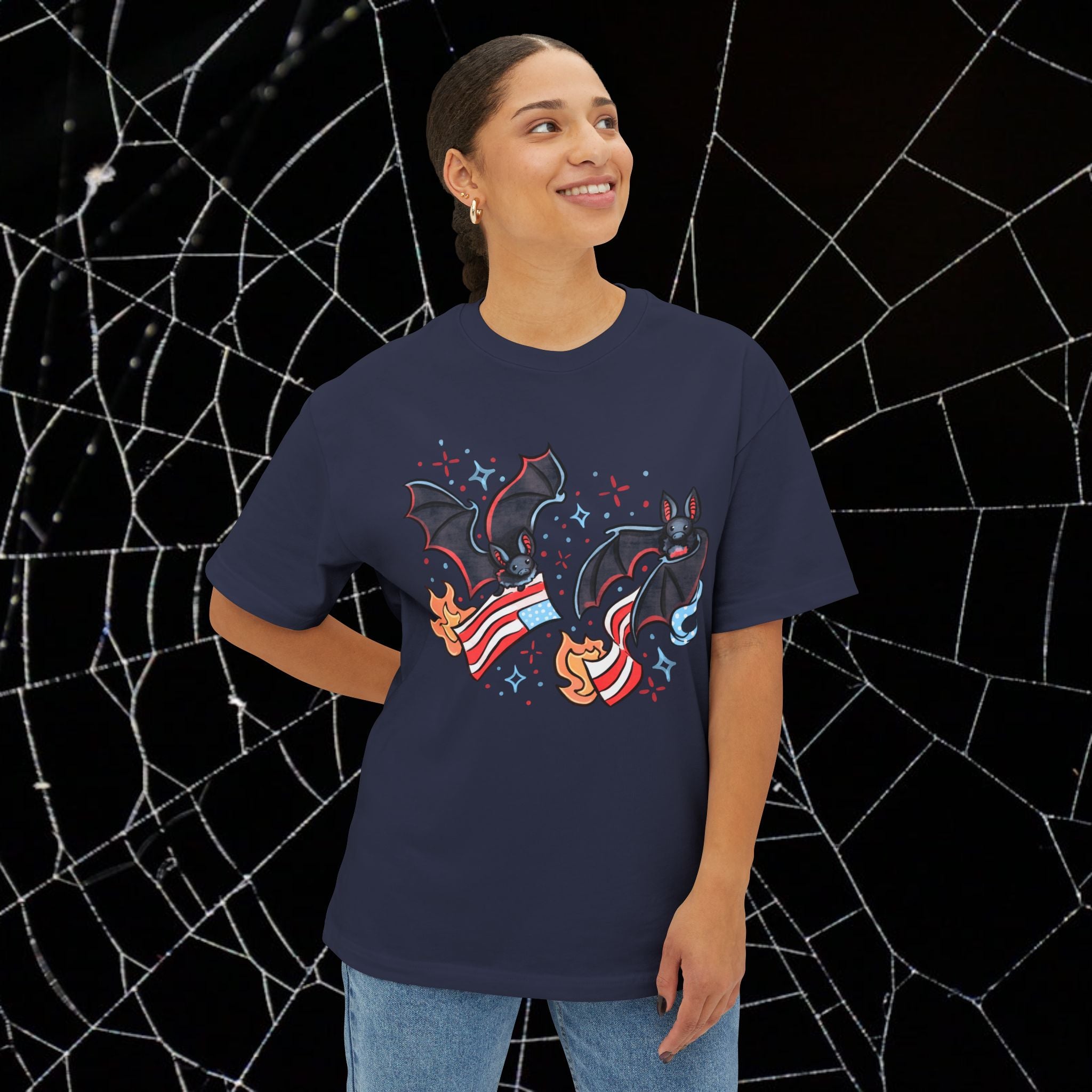 Batty & Burning - Unisex Relaxed Boxy Tee