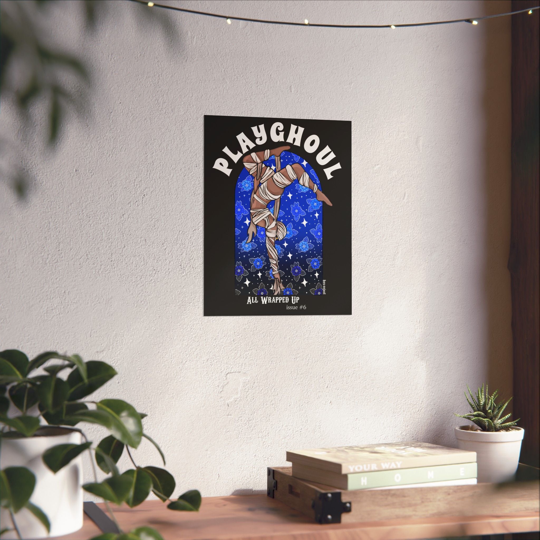 Mummy PLAYGHOUL vertical matte poster