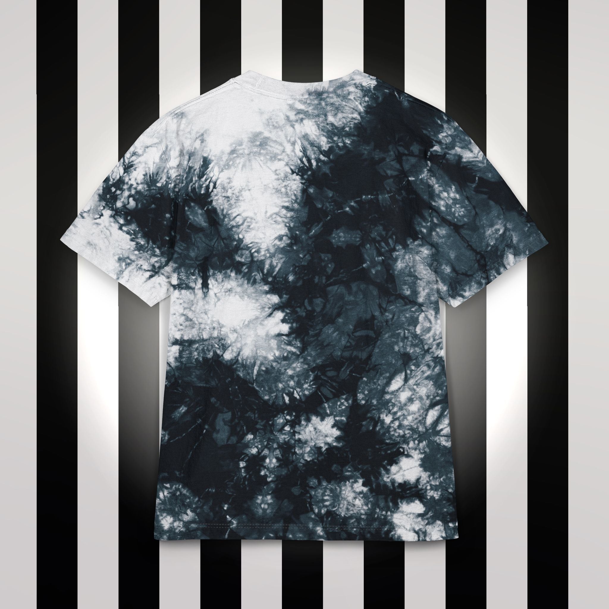 Ughmerica Oversized Tie-Dye T-Shirt — Embroidered anti-fourth of July, FDT Black & White Grunge