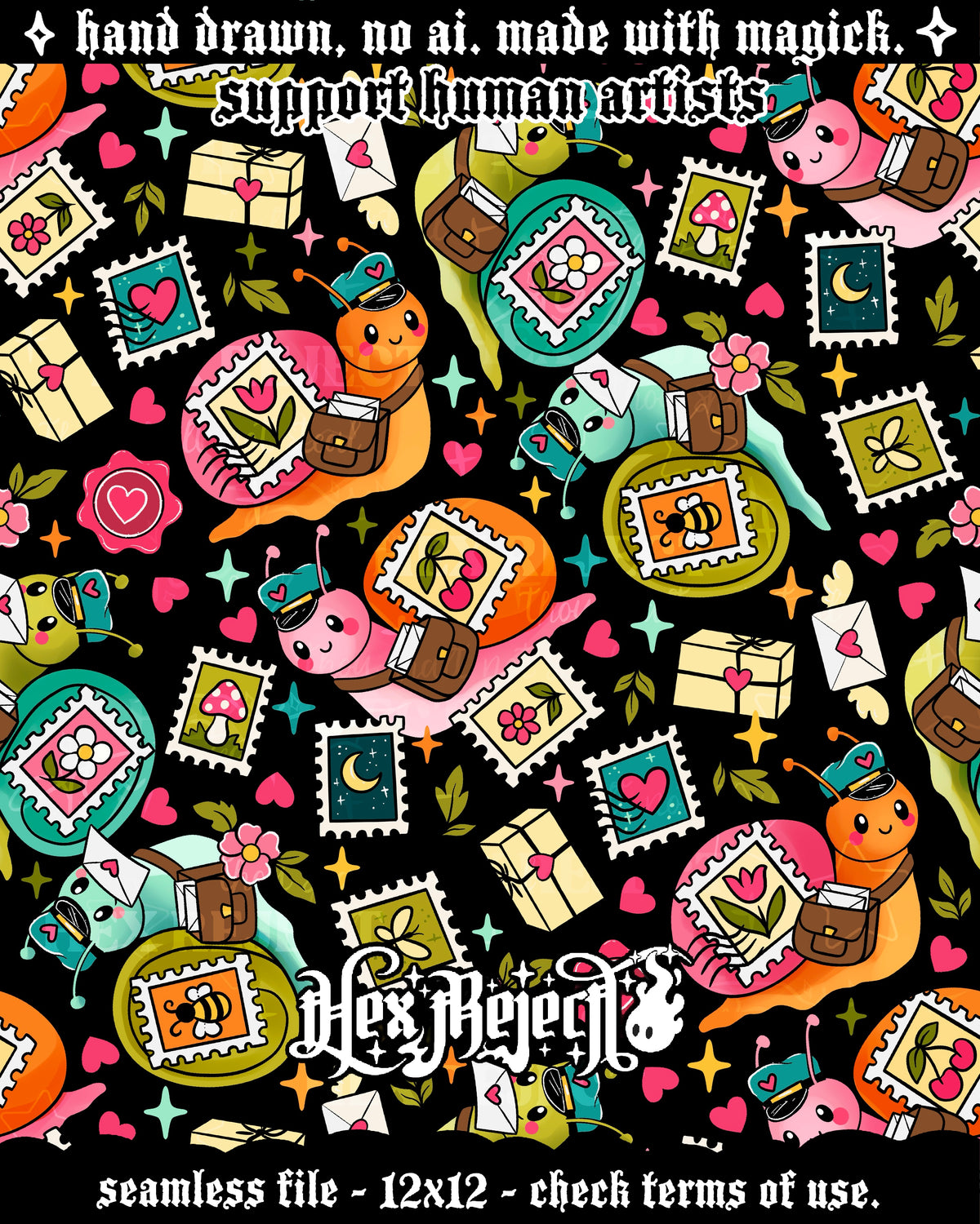 Day Three - Whimsy : Hextober - Seamless file