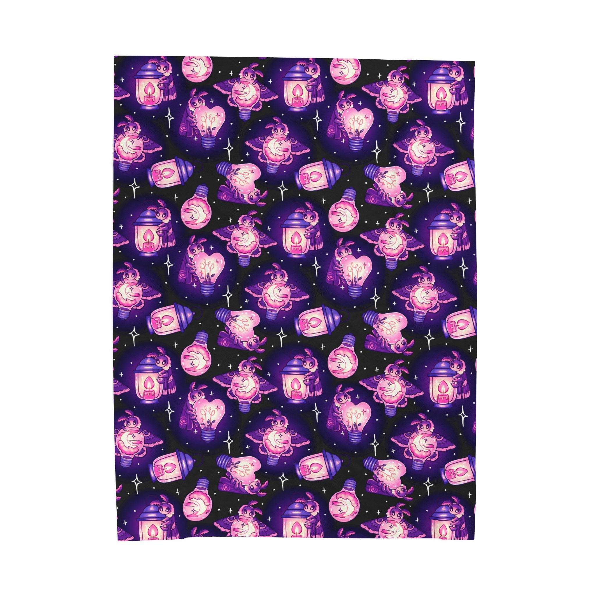Moths (Delightful) - Cozy Velveteen Plush Blanket