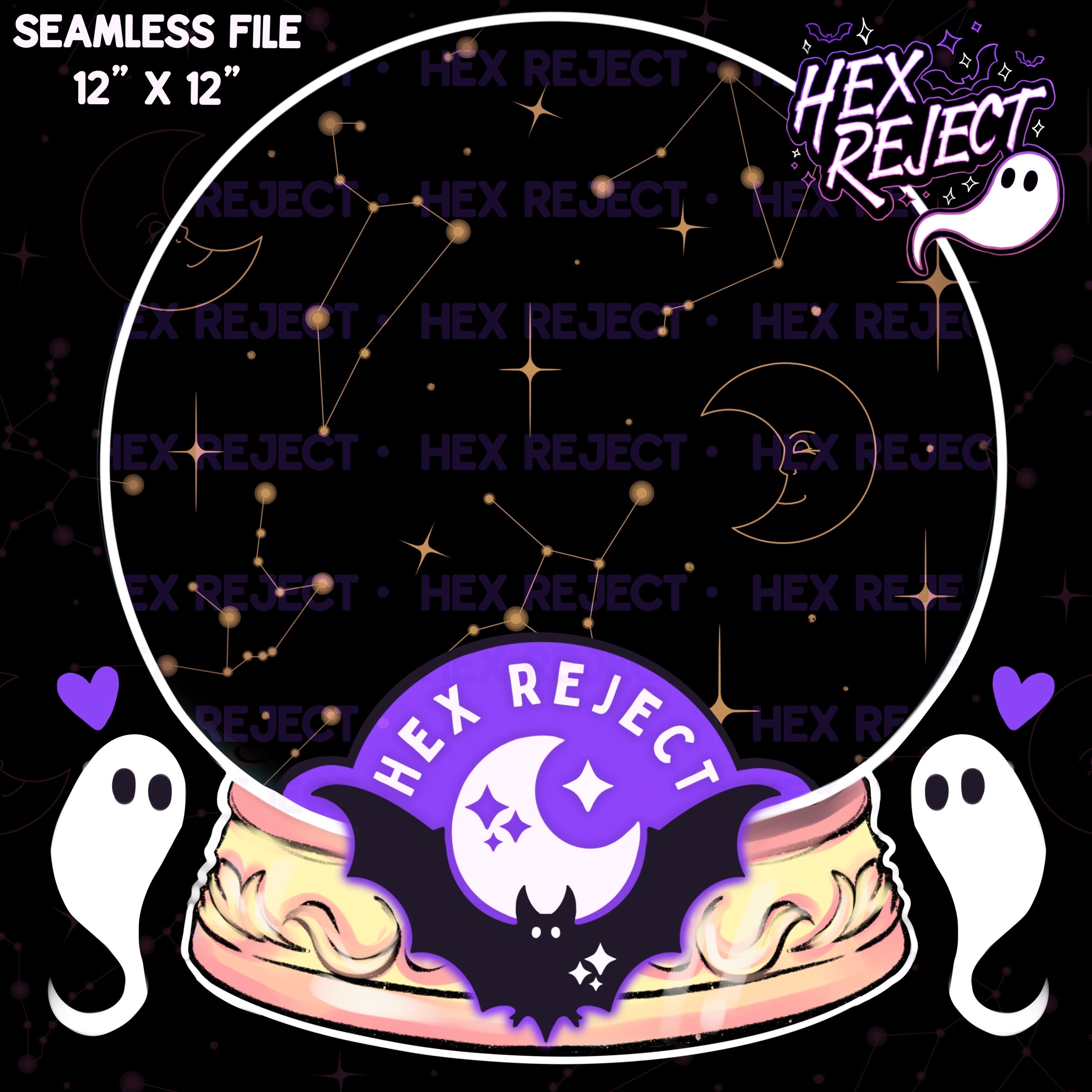Celestial zodiac Constellations Essentials - Seamless file