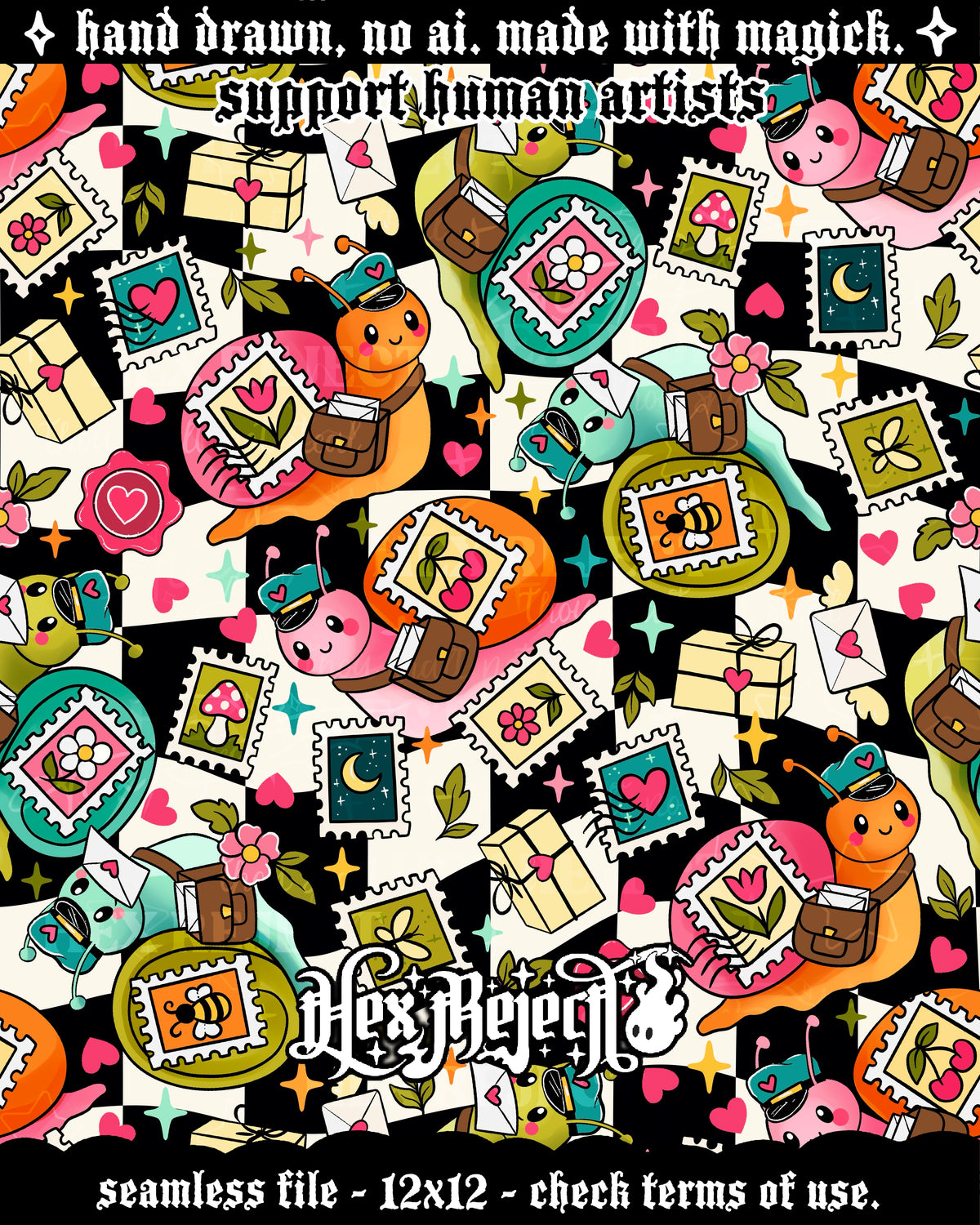 Day Three - Whimsy : Hextober - Seamless file
