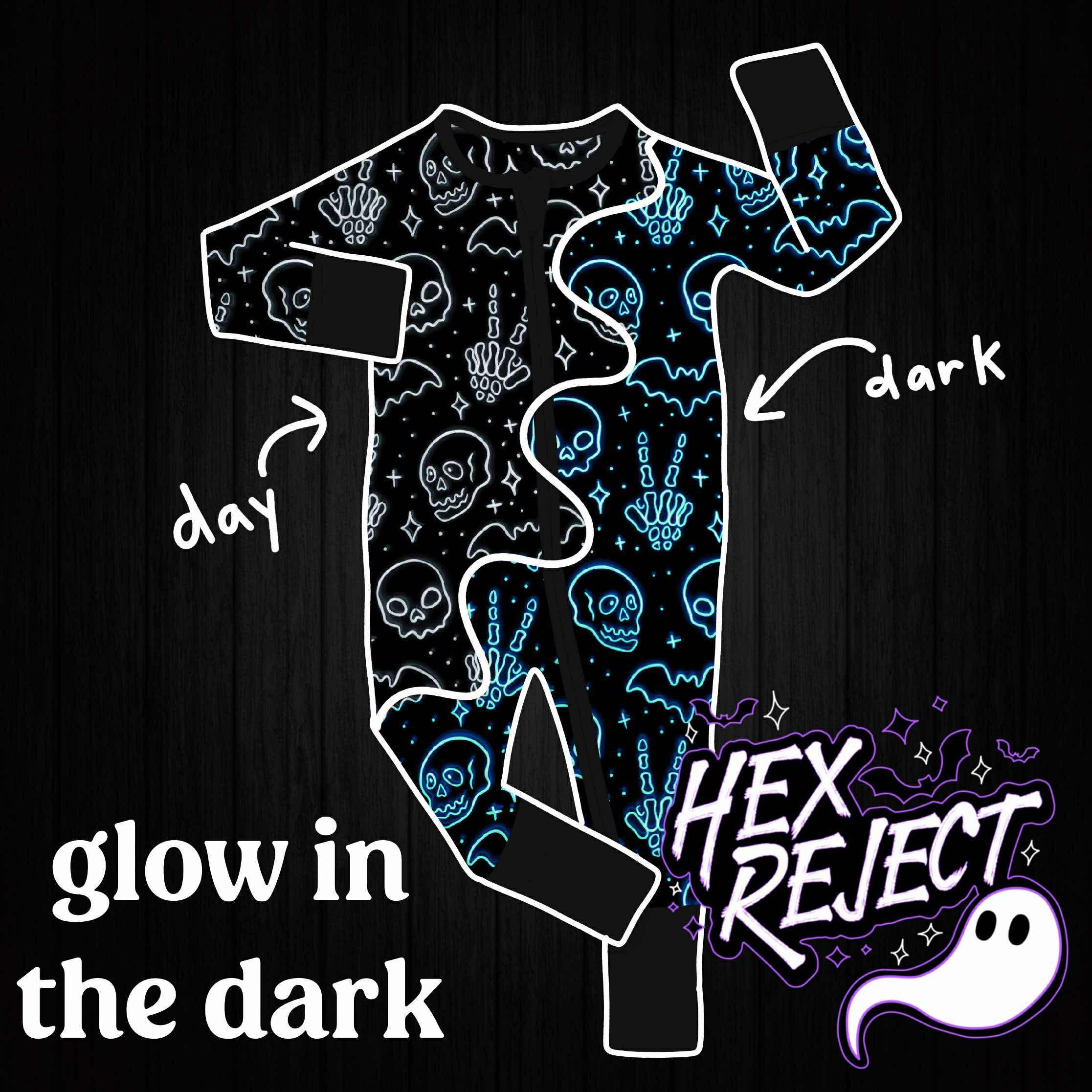Spooky Glow Zippies (glow in the dark)