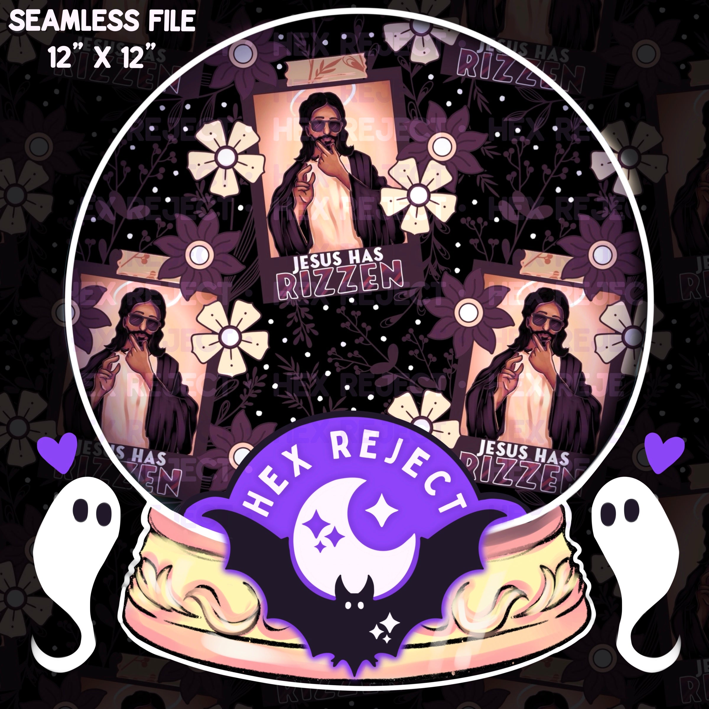 Jesus has rizzen - Seamless file