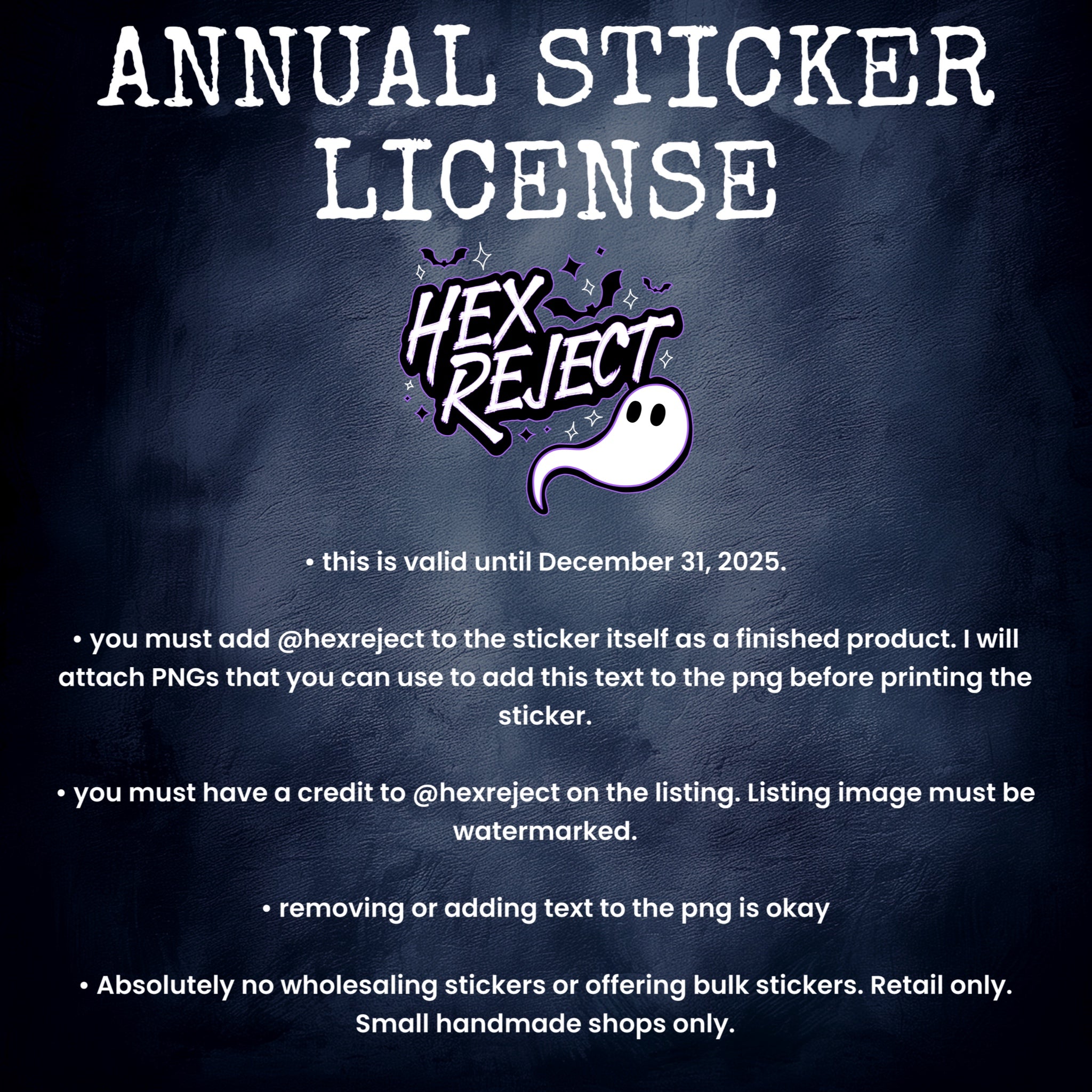 Hex Reject - Annual STlCKER License 2026