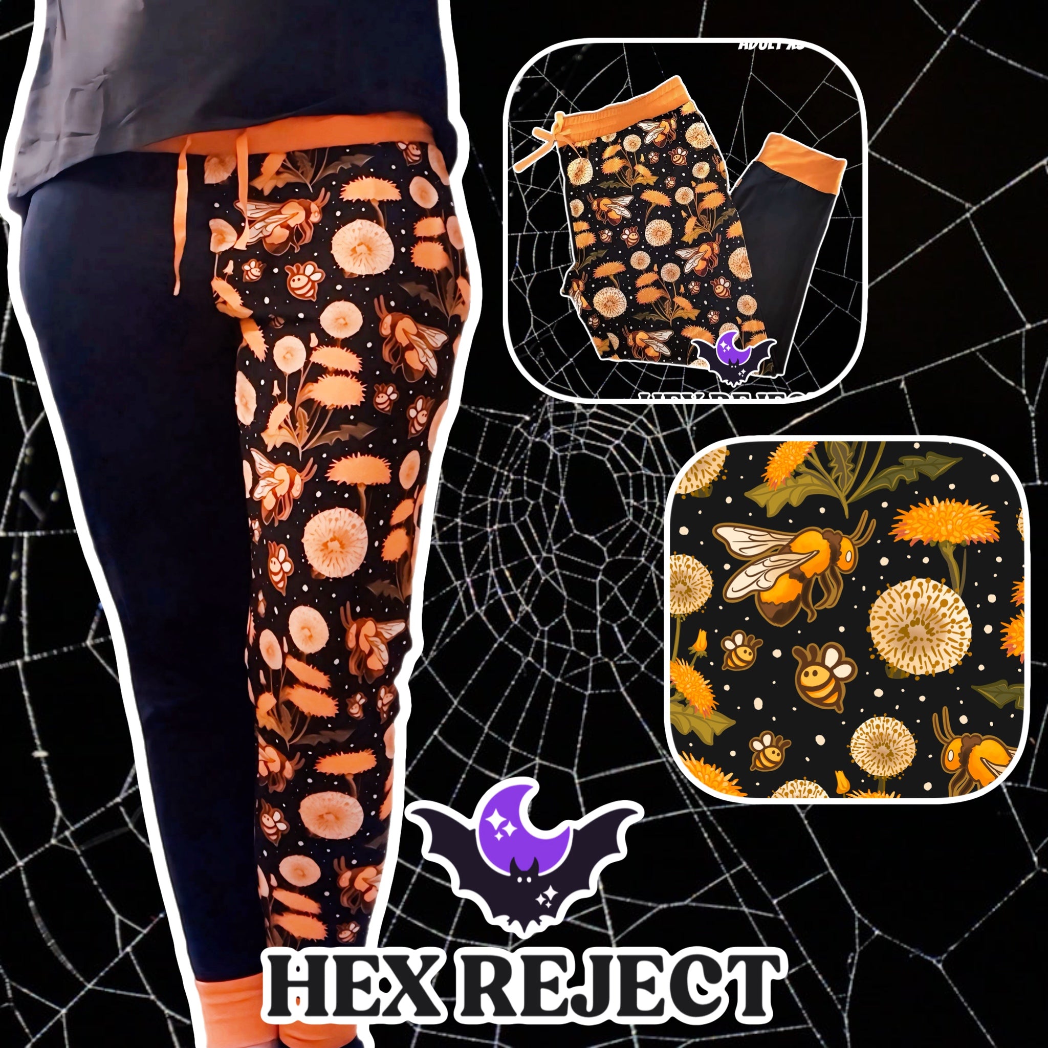 Beewitched “darkside” split joggers