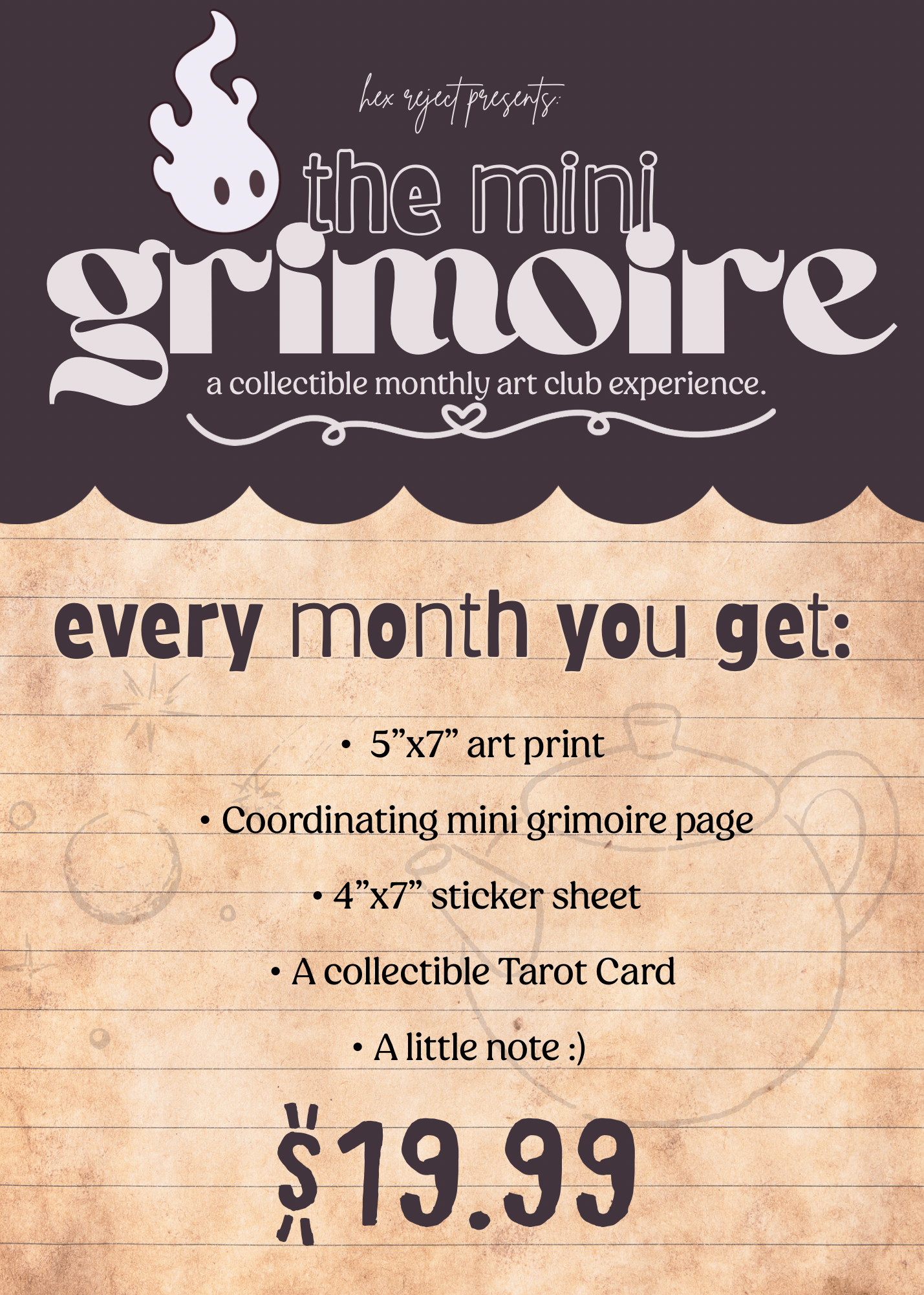 The Mini Grimoire ✉️ Snail Mail Art Club ✉️