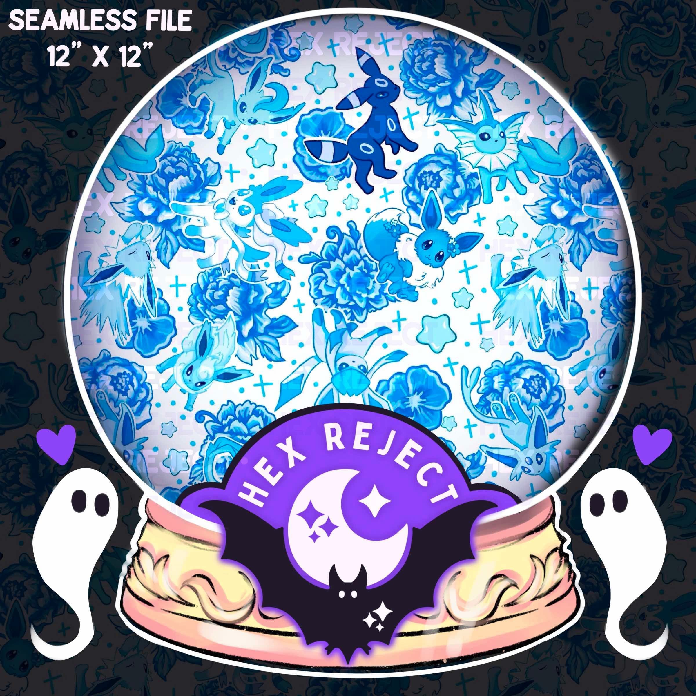 Blue porcelain evolutions - seamless or png files