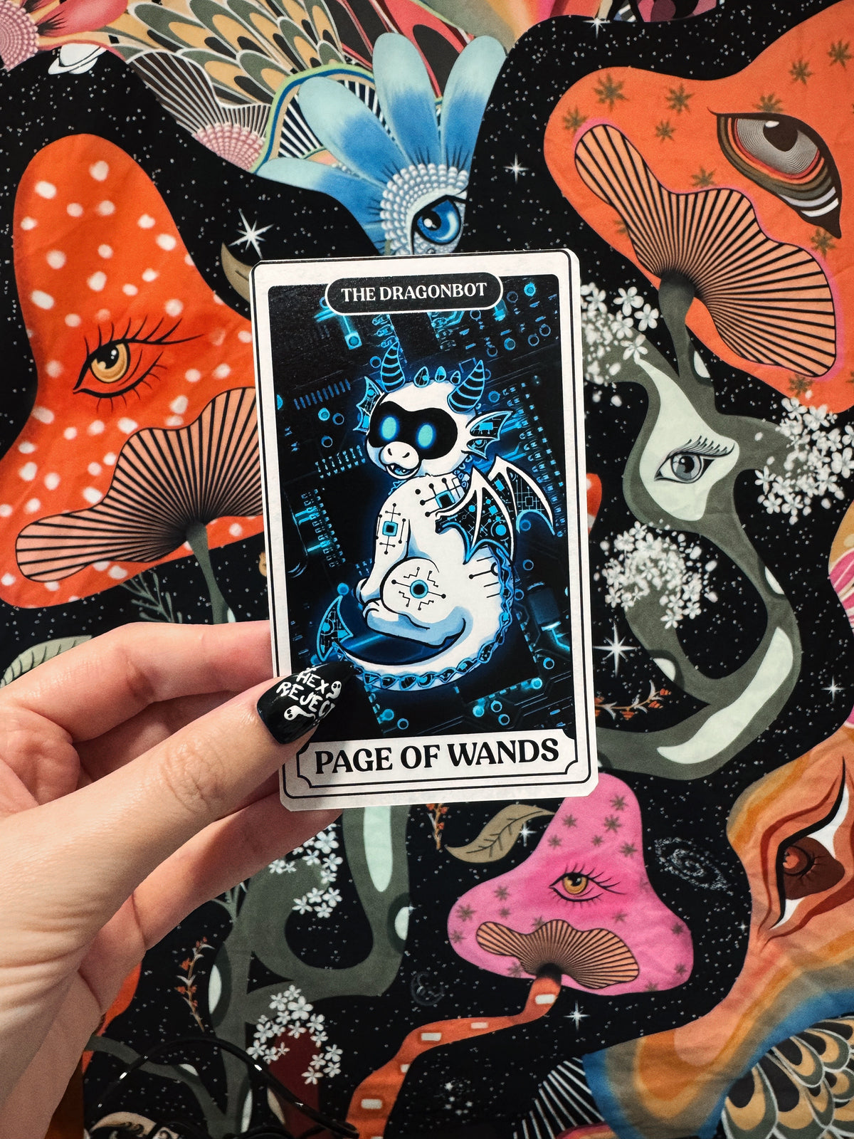 The Dragonbot - UV printed Tarot card (art print)