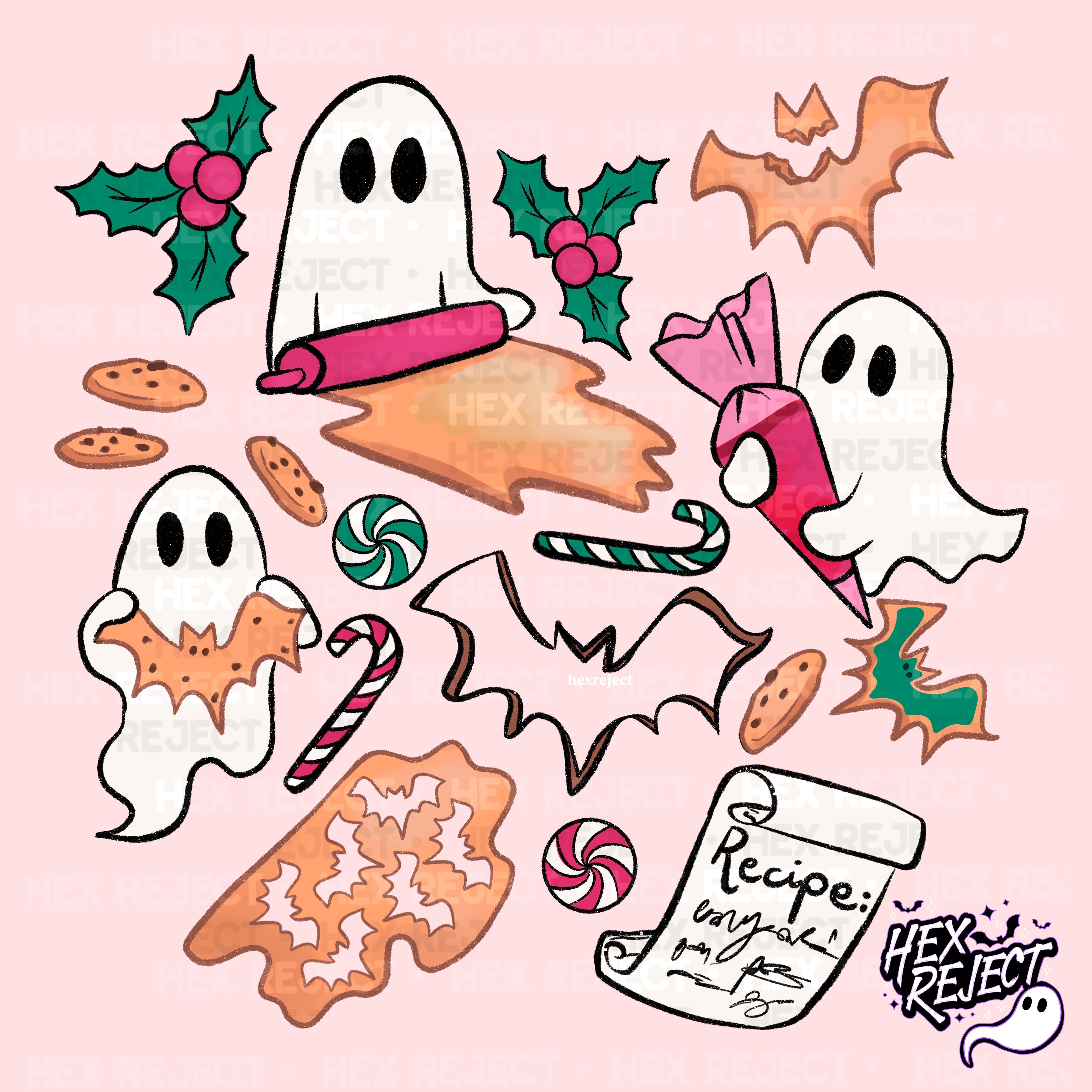 Baking Hexmas Spooky Ghosts - Sub File
