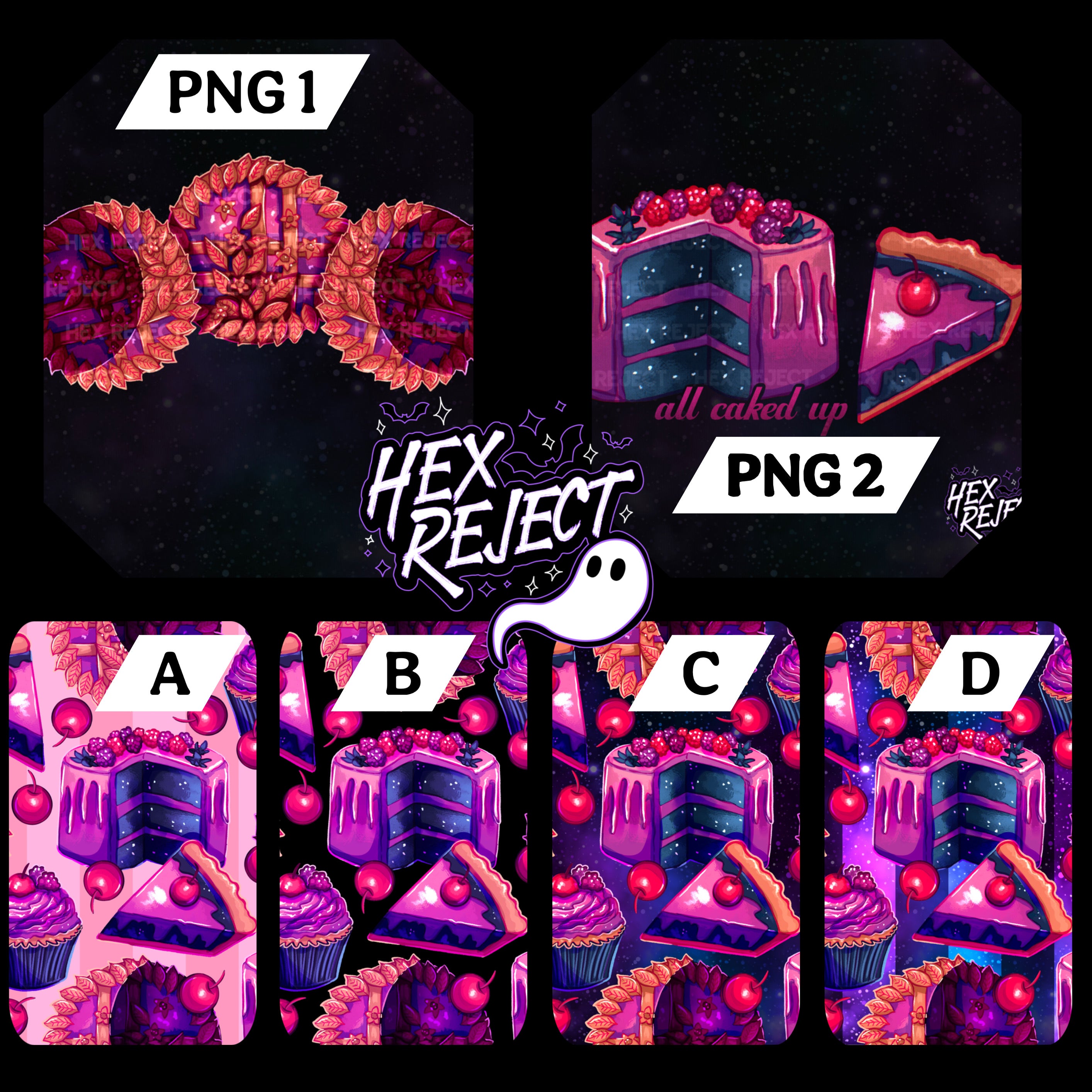 Baked - Seamless & PNG files - Hextober 2025