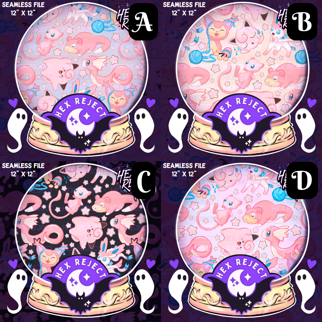 Pink Monster Mashup - Seamless file