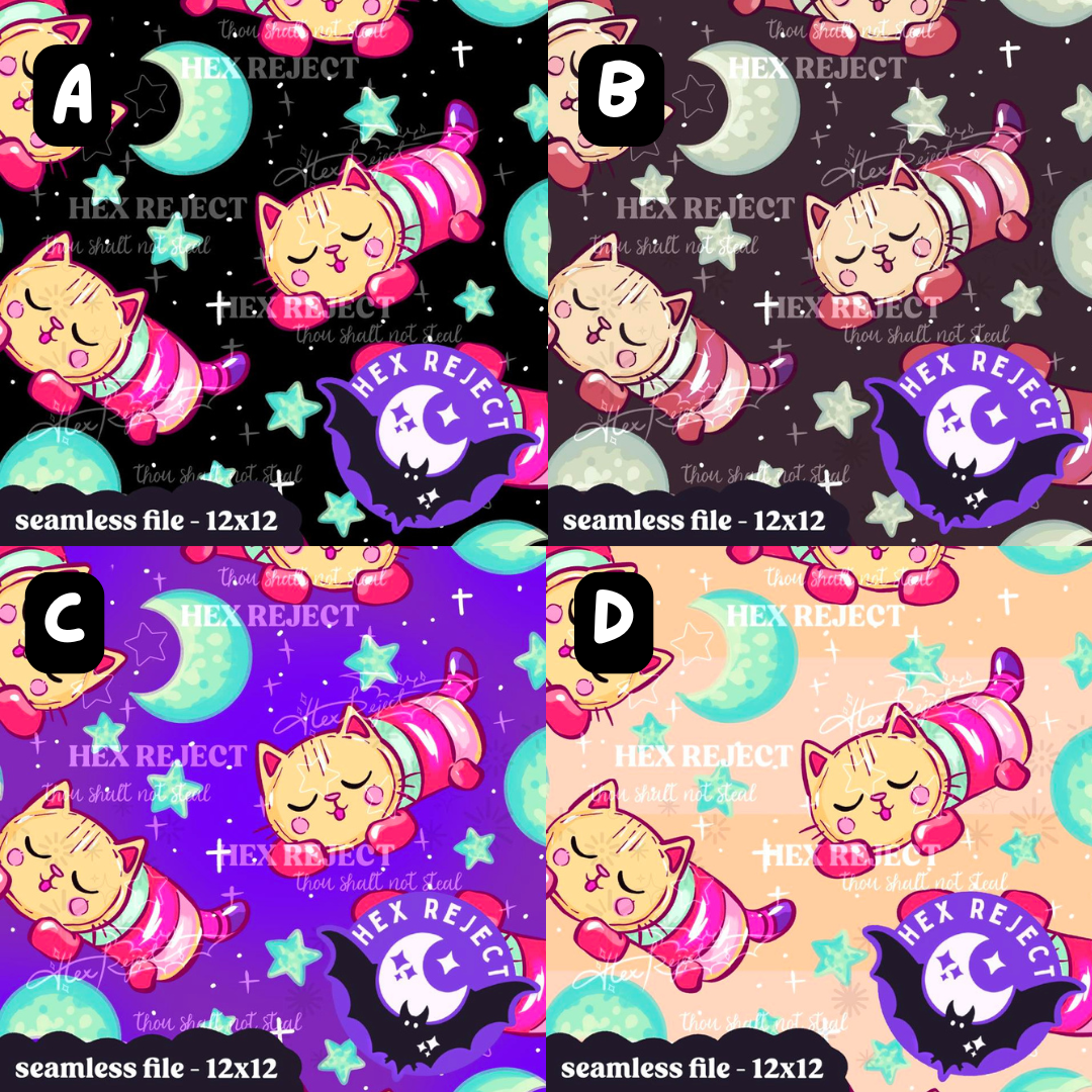 Pillow Cat - Seamless file