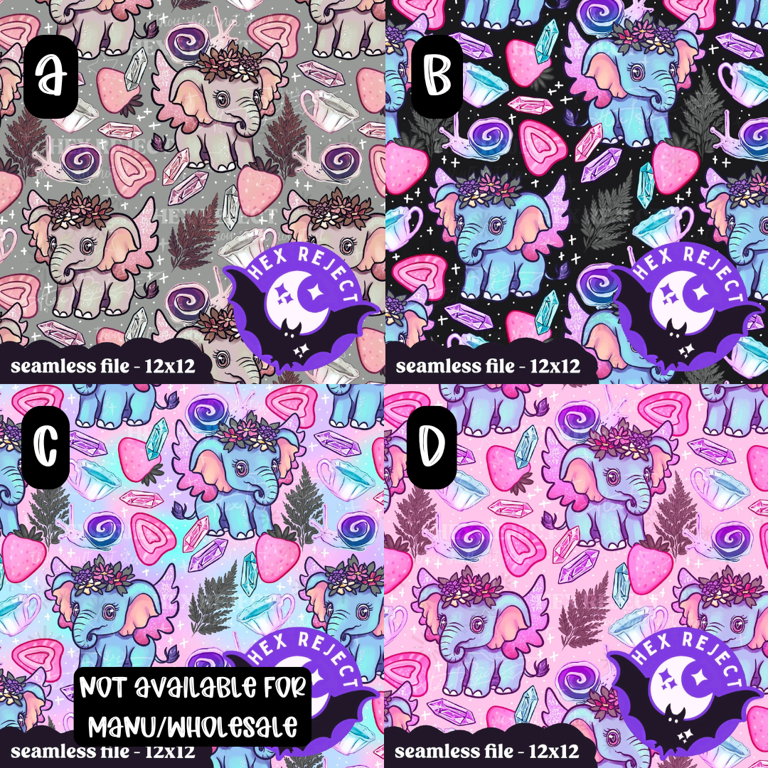 Fae Elephant - Seamless file