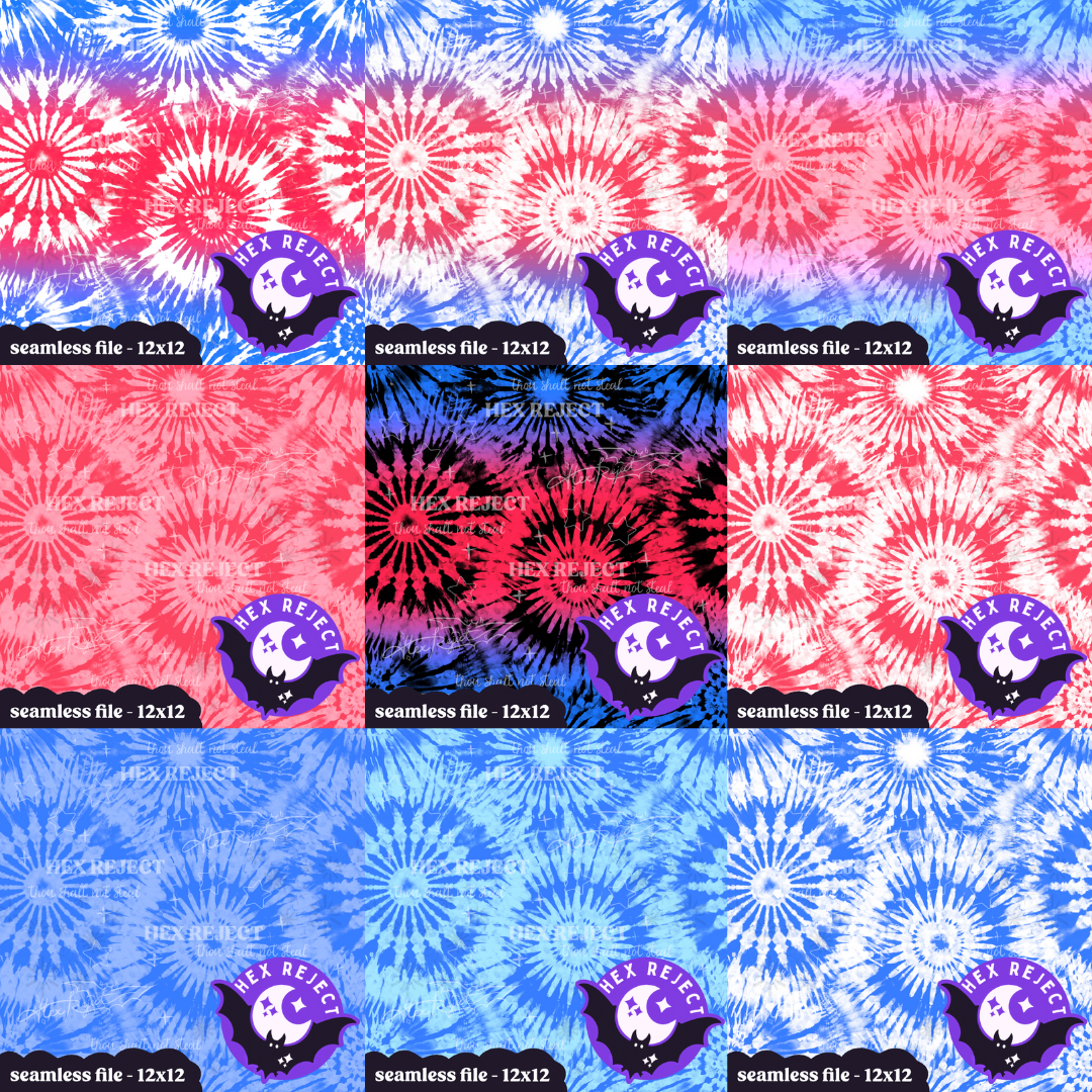 Tie dye Coord Bundle - Seamless Files