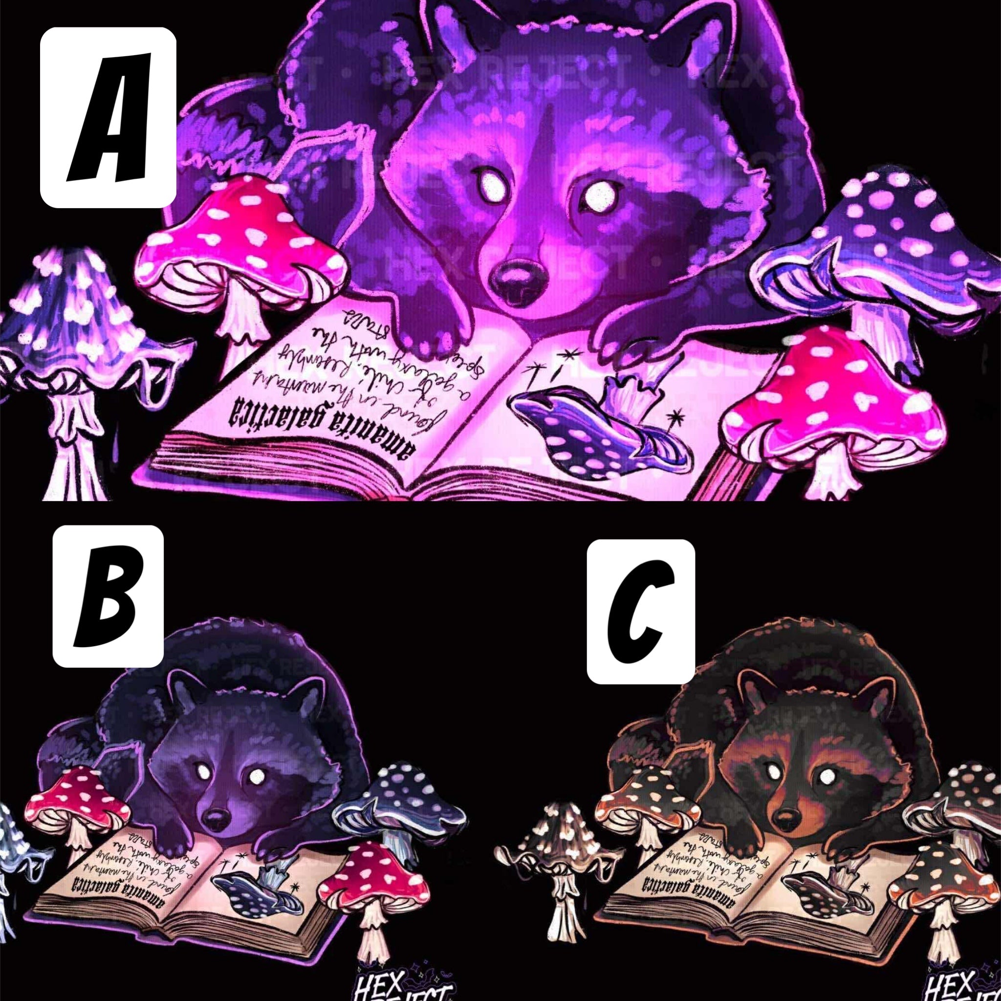 Blind date with a grimoire (vintage mushrooms) - PNG / Sub file