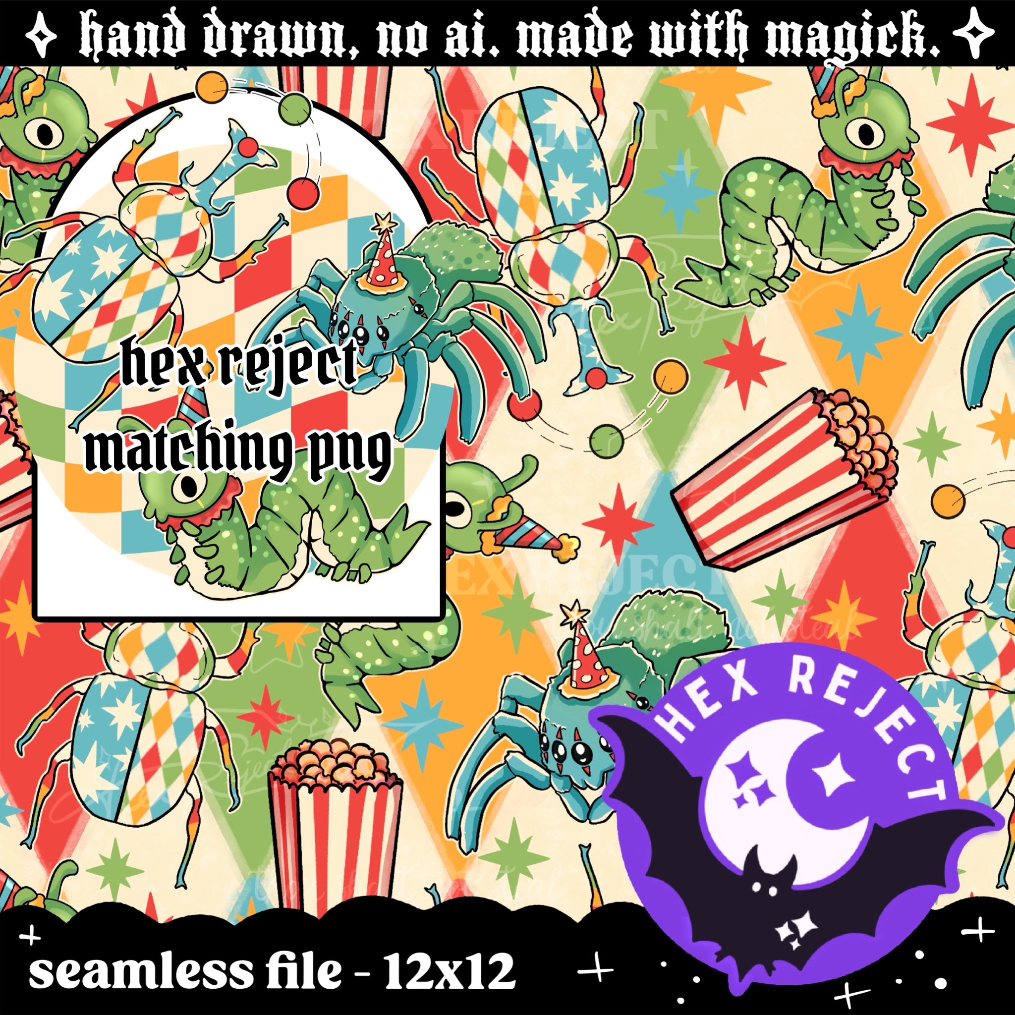 Insects & Bugs - Mystery Seamless or PNG files - Revealed