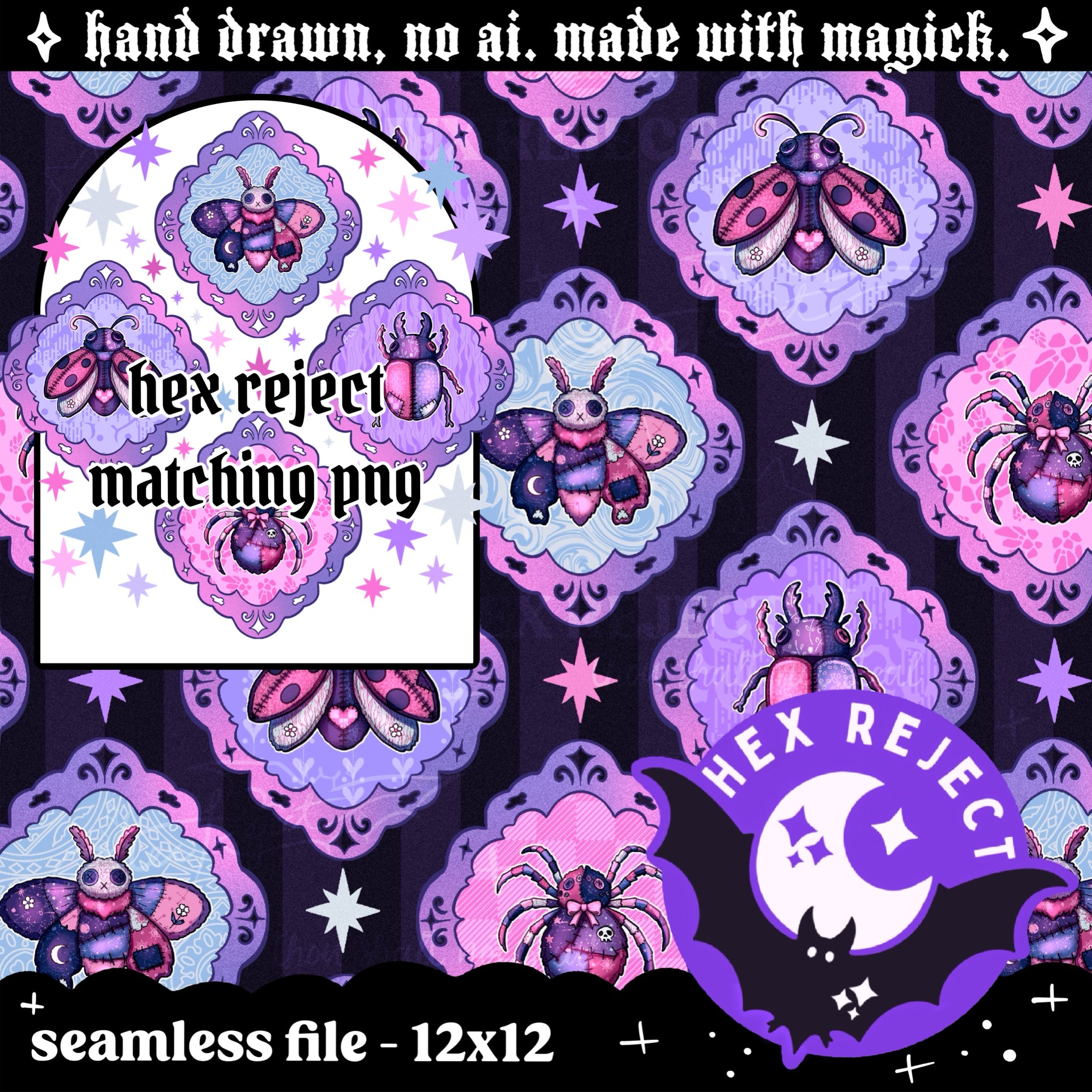 Insects & Bugs - Mystery Seamless or PNG files - Revealed