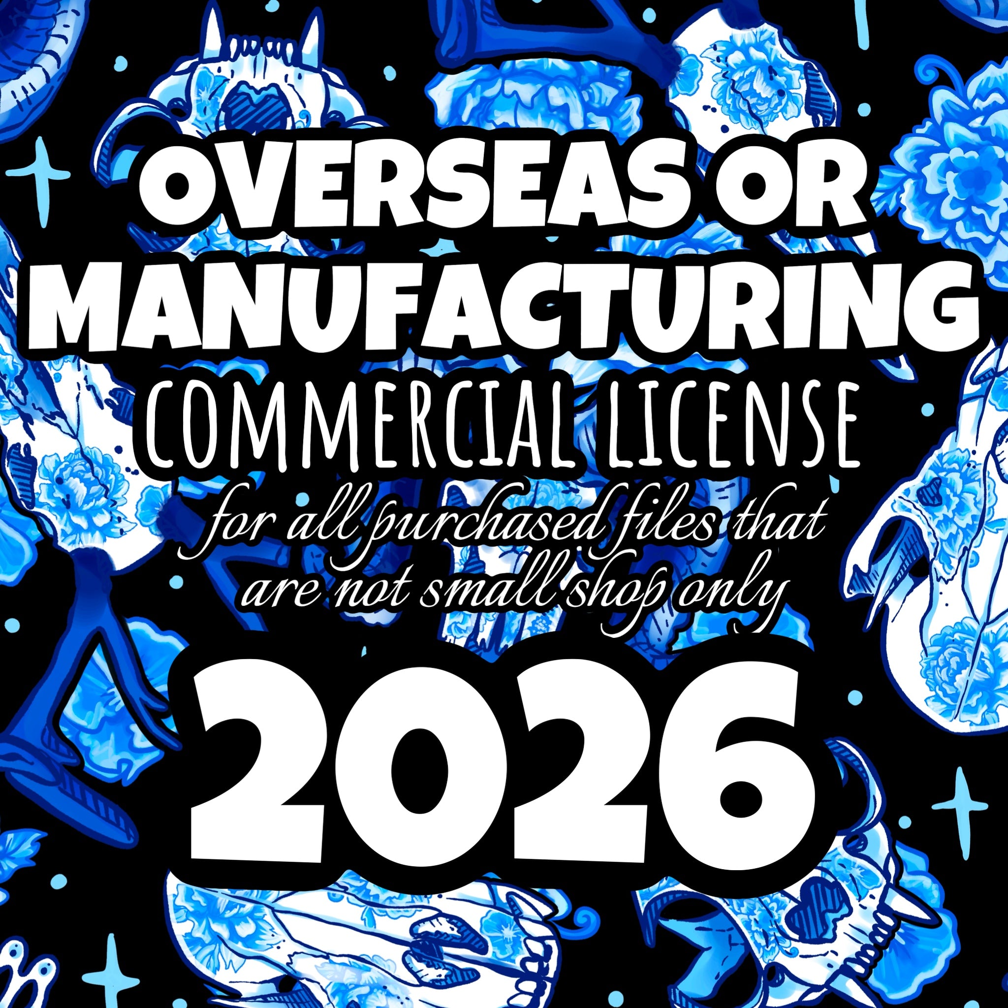 Overseas/Manufacturing Unlimited 2026 Annual Commercial License - only for specific files allowed