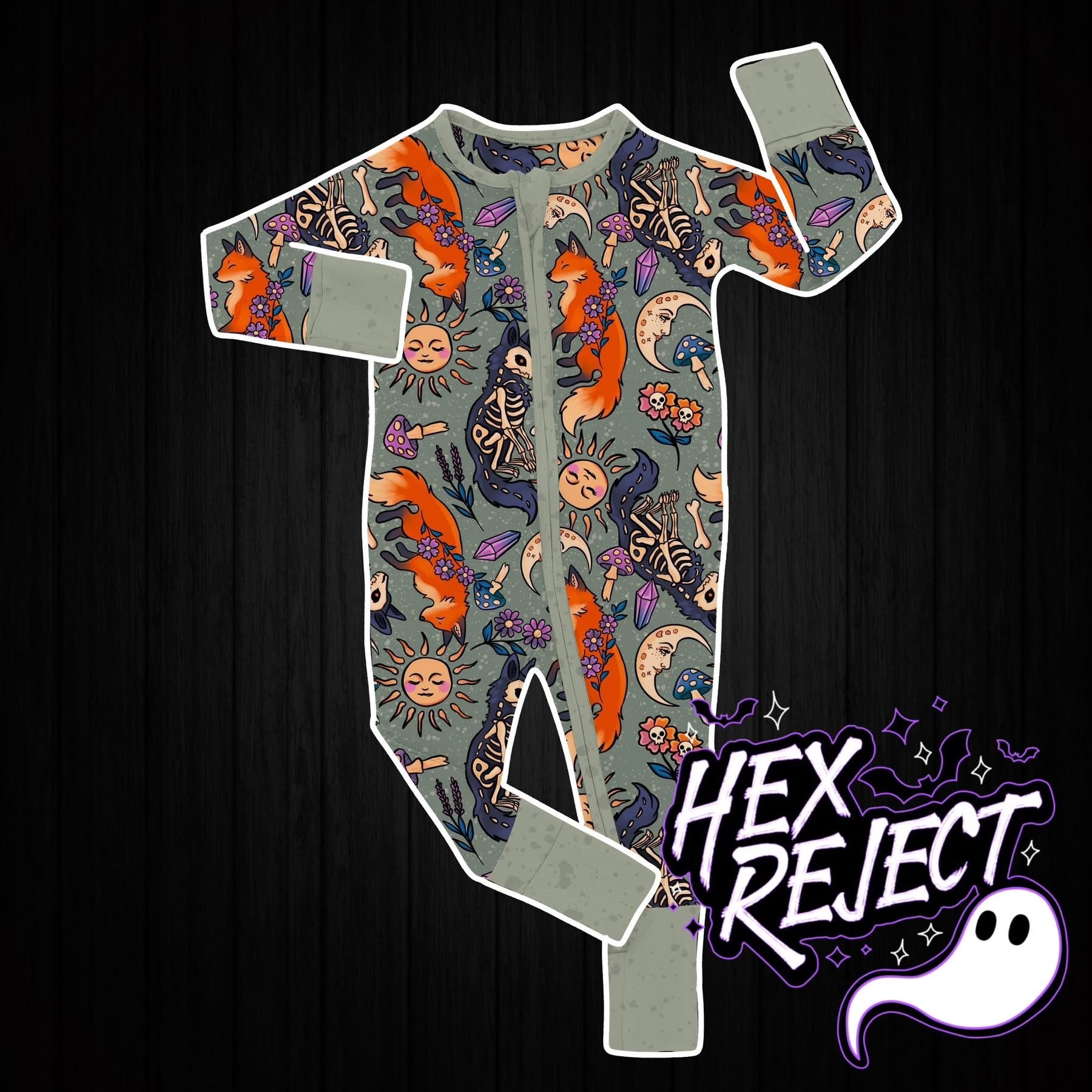 Fox Whimsy Zippies - PREORDER - Ships by mid-May.