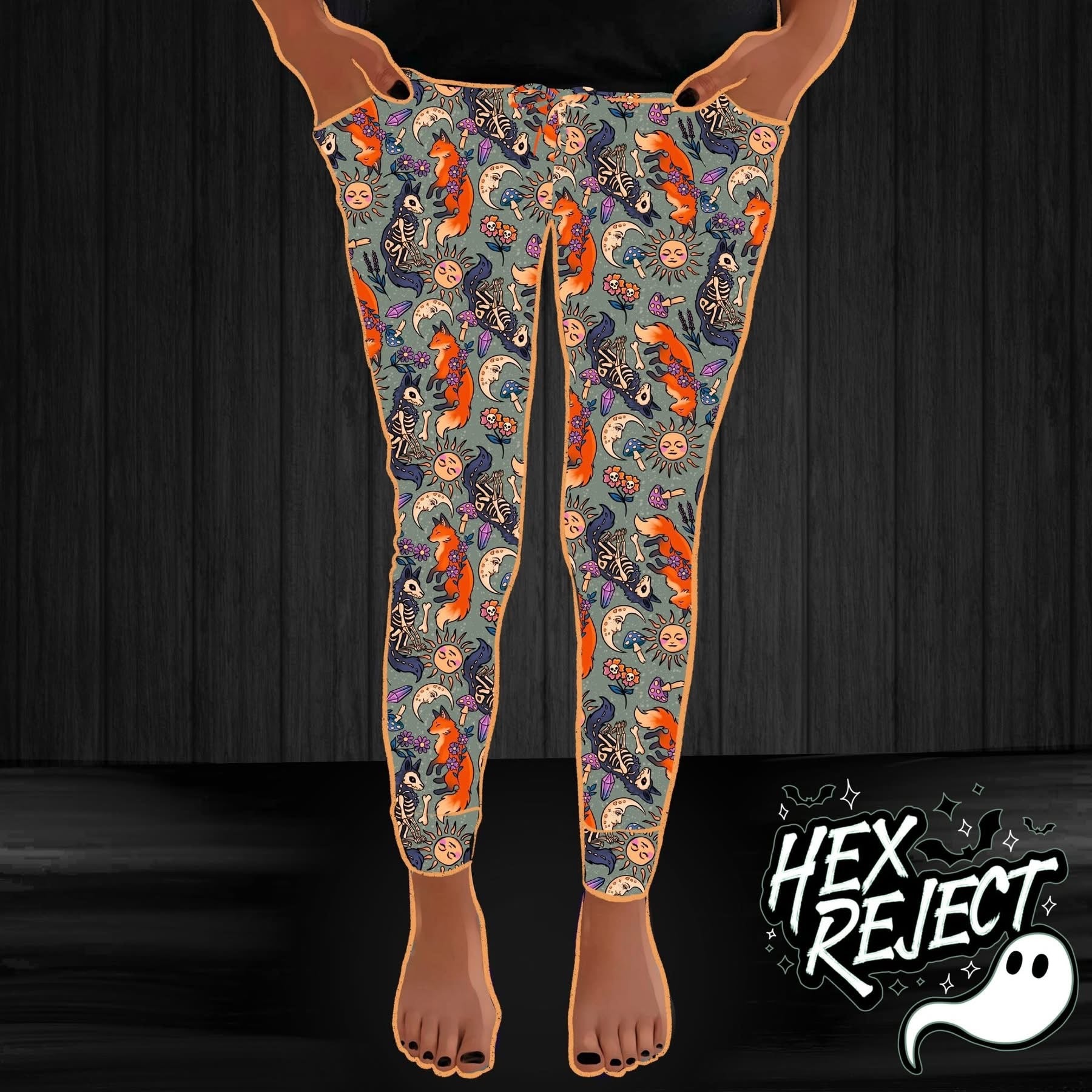 Fox Whimsy Cuffed joggers - PREORDER - ships by mid-May