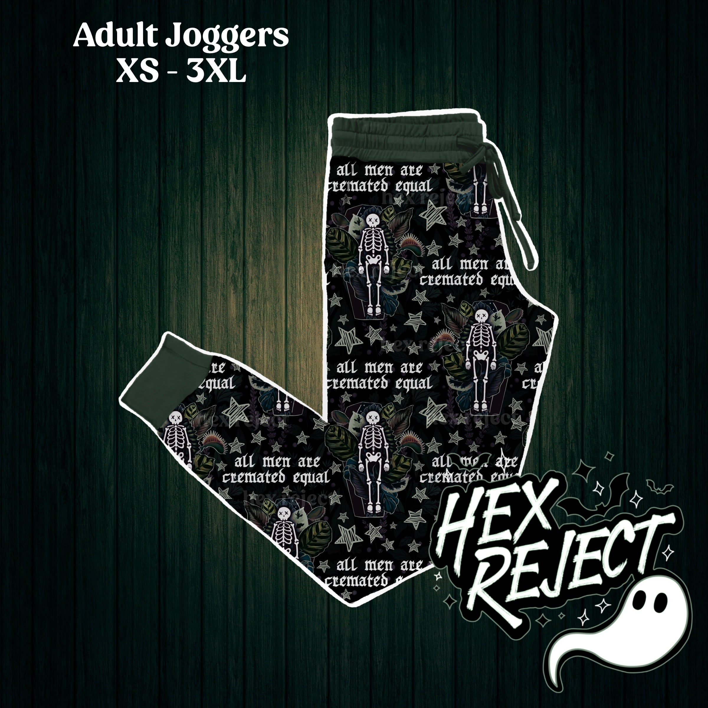 All Men Are Cremated Equal joggers