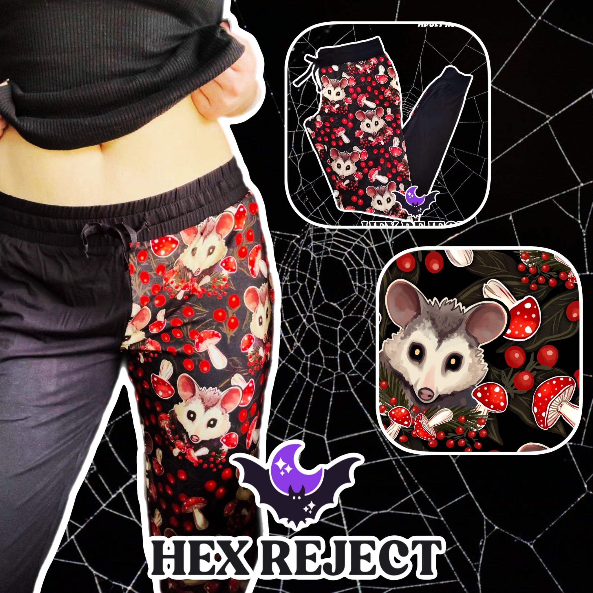 Cottage Possum “darkside” split joggers