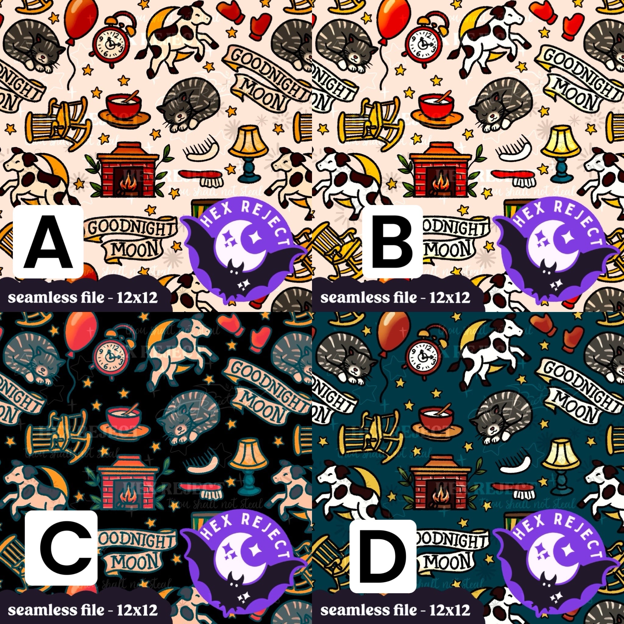 Tattoo Goodnight - Seamless file