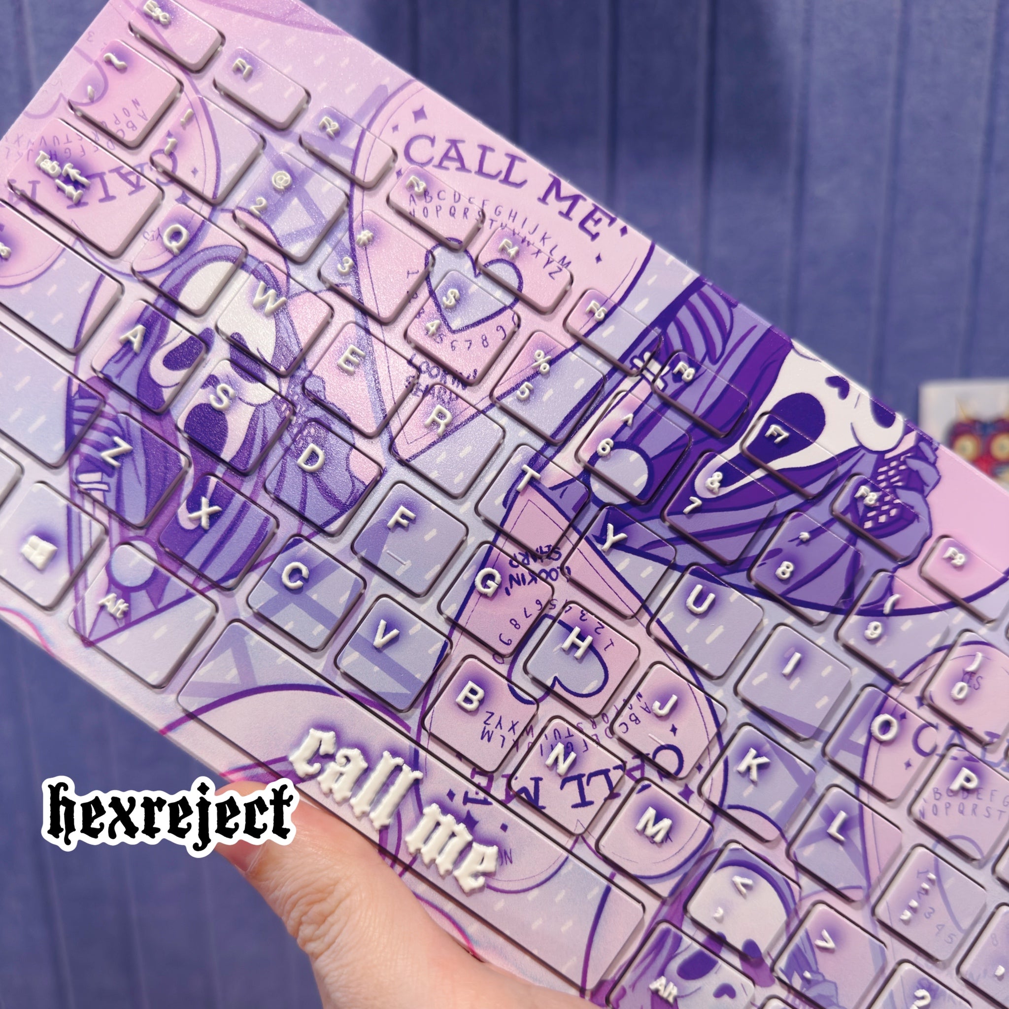 Call Me Bluetooth Wireless Keyboard - Raised text