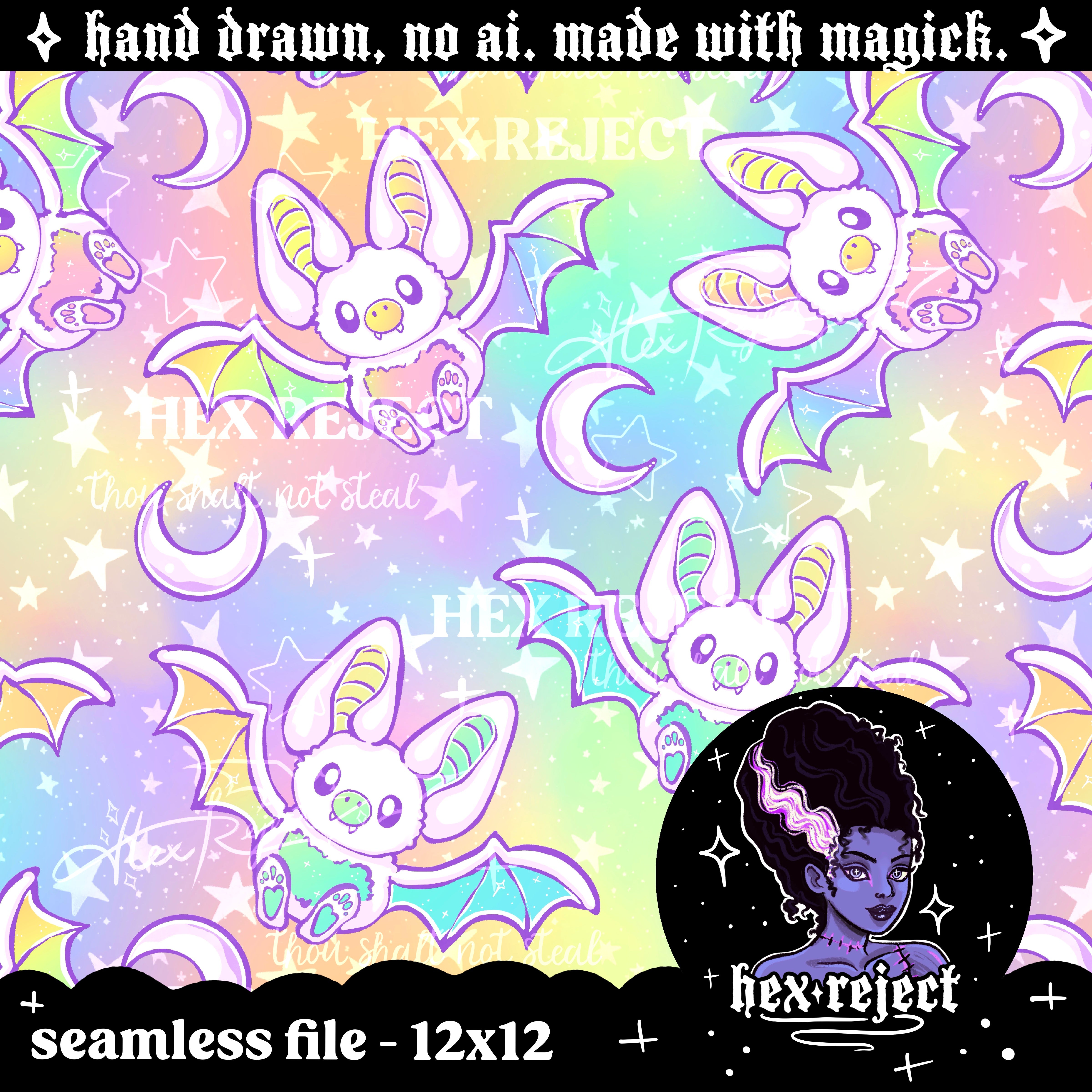 Pastel Bats revamp I - Seamless file