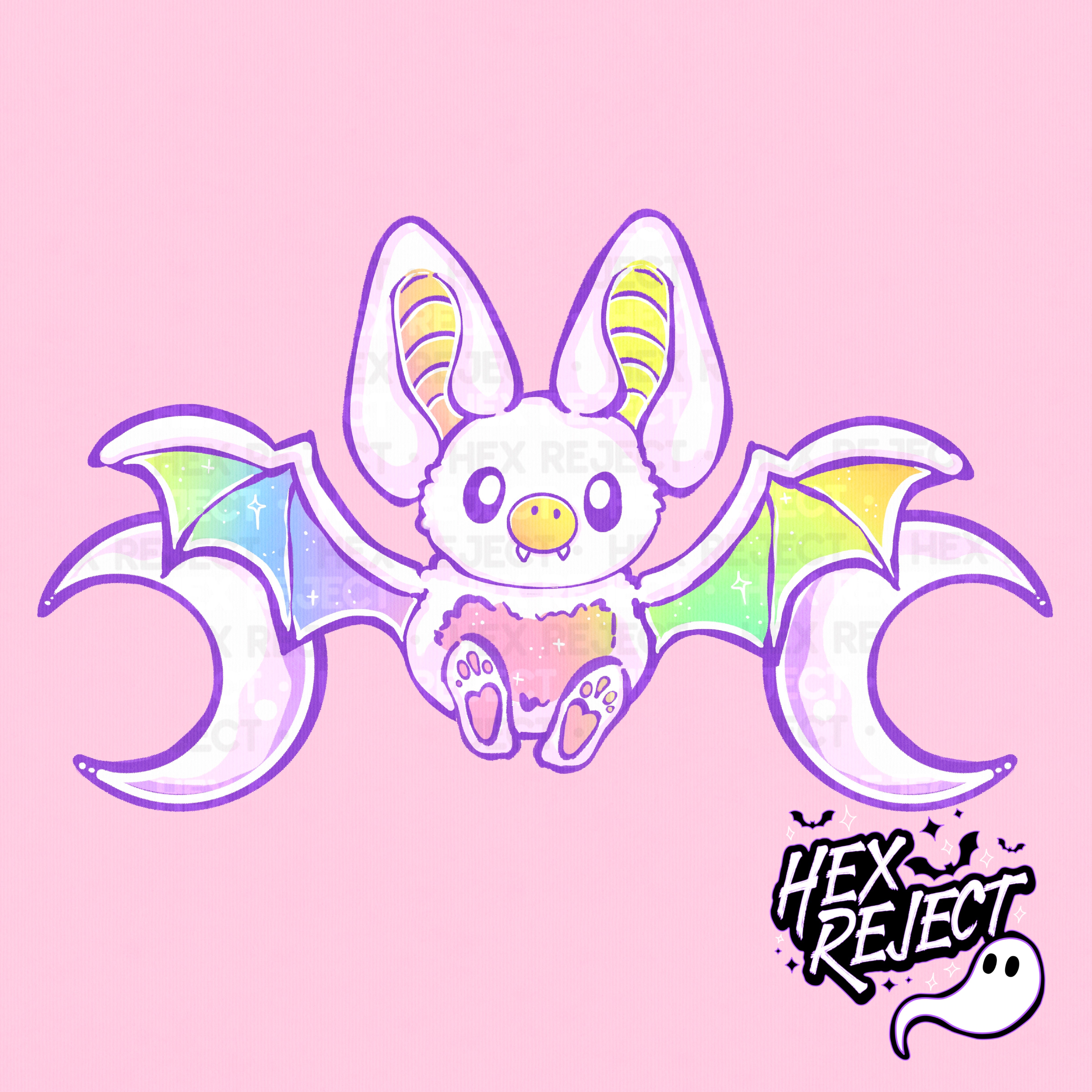 Pastel Bats revamp - PNG file