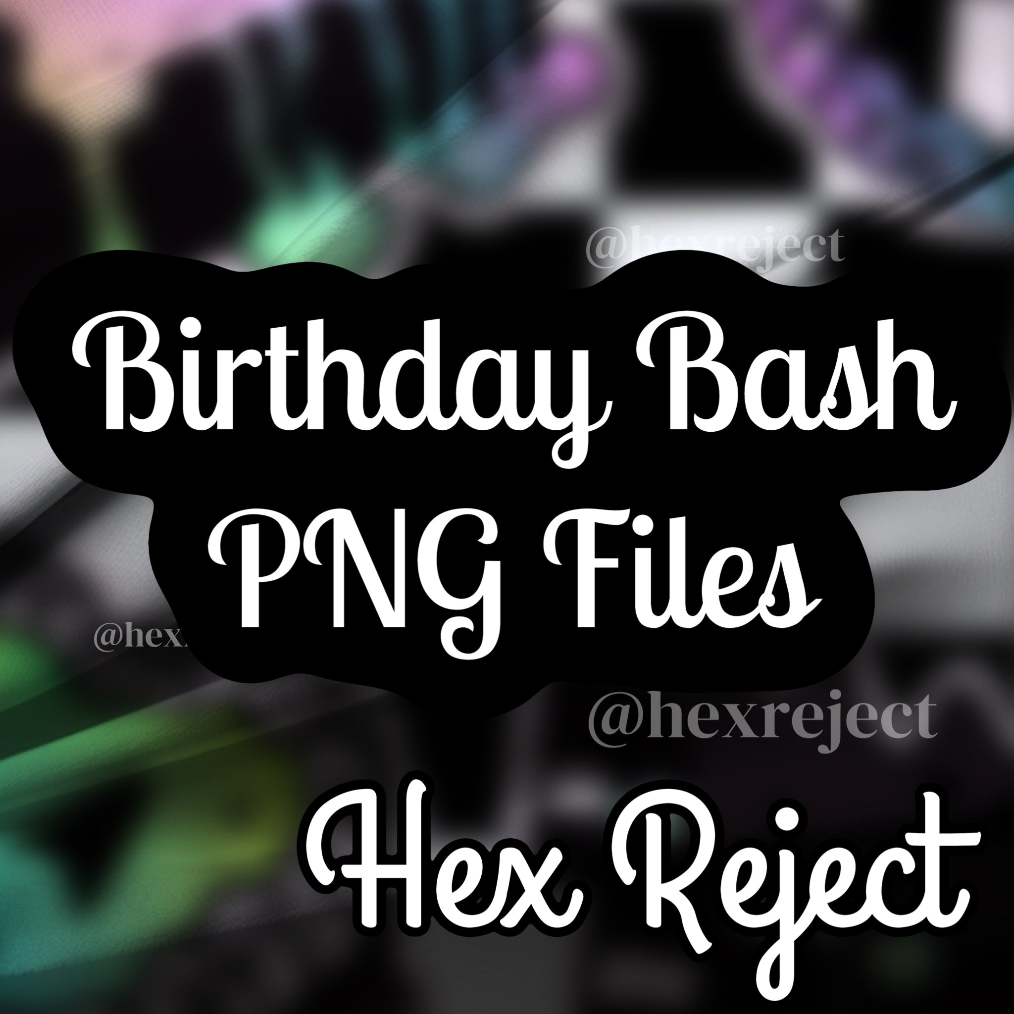 Birthday Bash Mystery Cake Files - PNG File