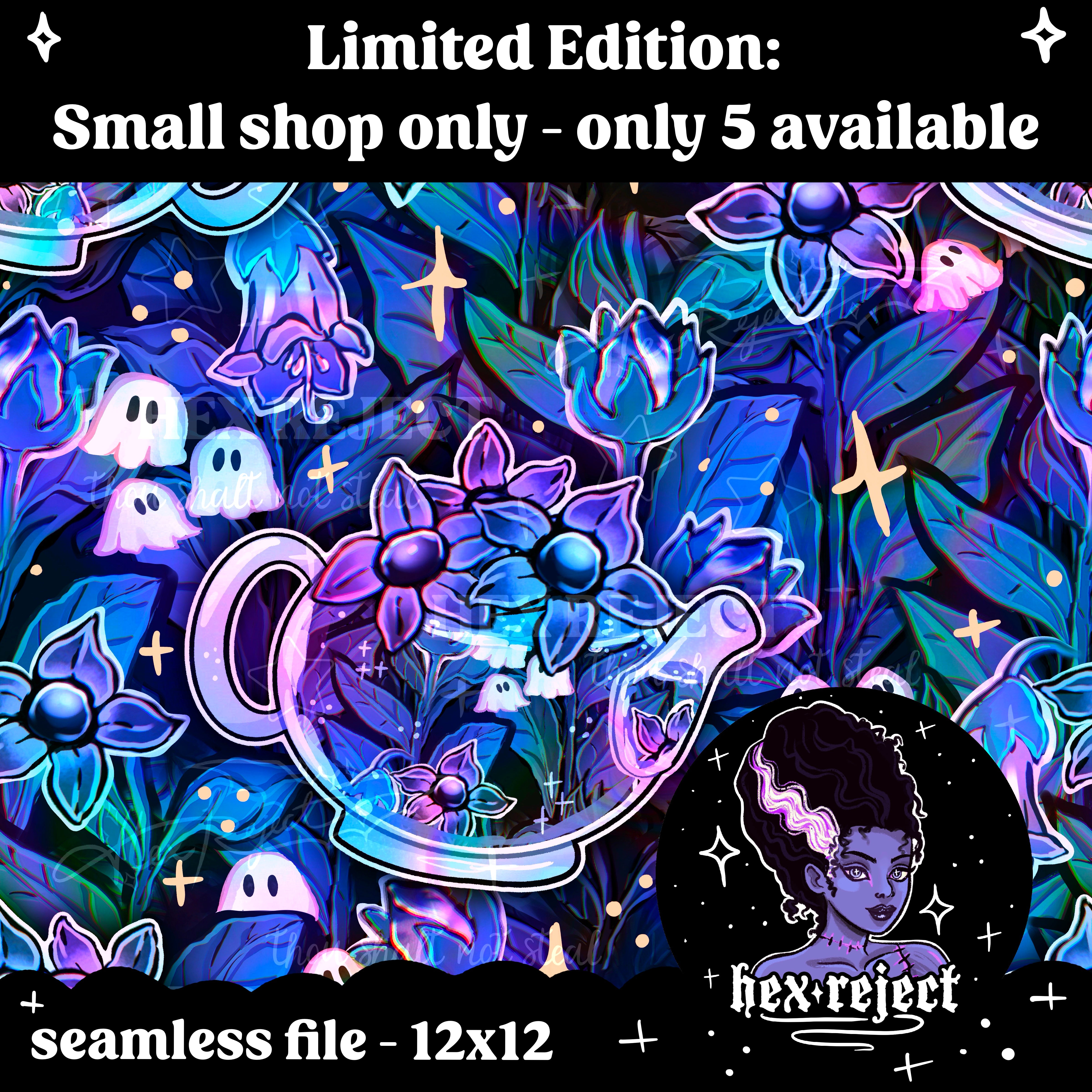 Belladonna - Seamless & PNG files - Hextober 2025