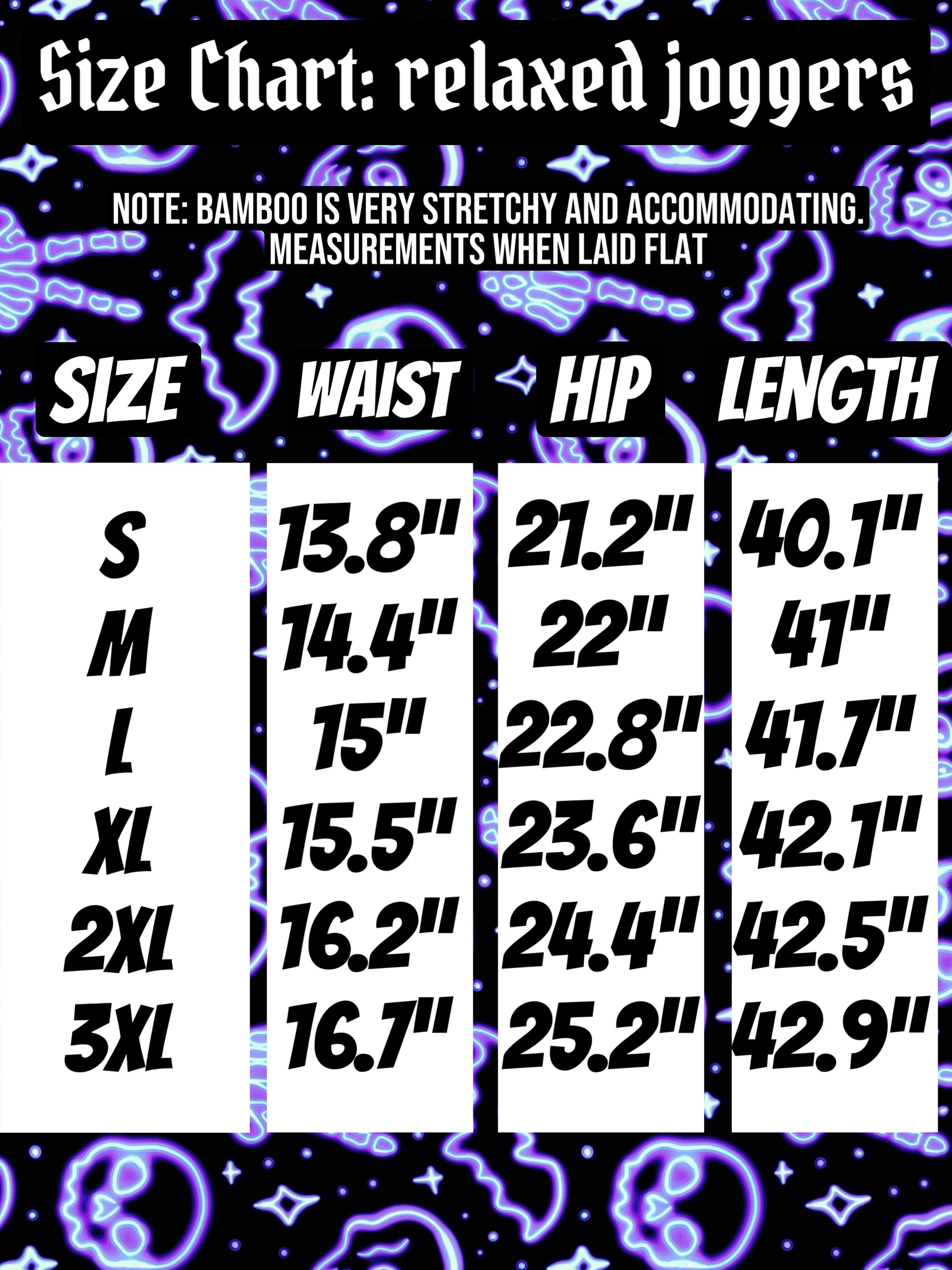 Spooky Glow relaxed joggers / preorder *arrives by mid Oct* - (glow in the dark)