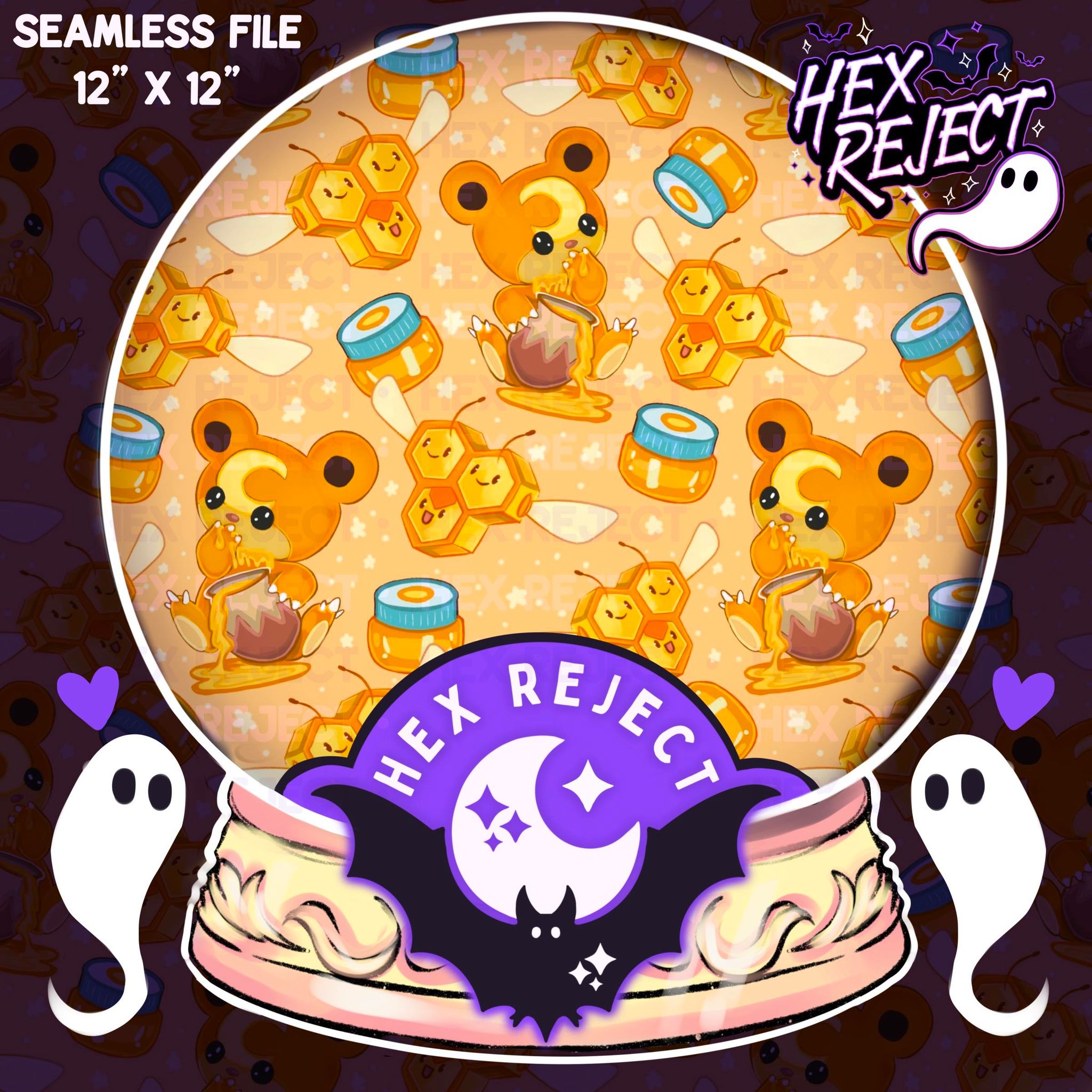 Bees Bears & Honey - Seamless file