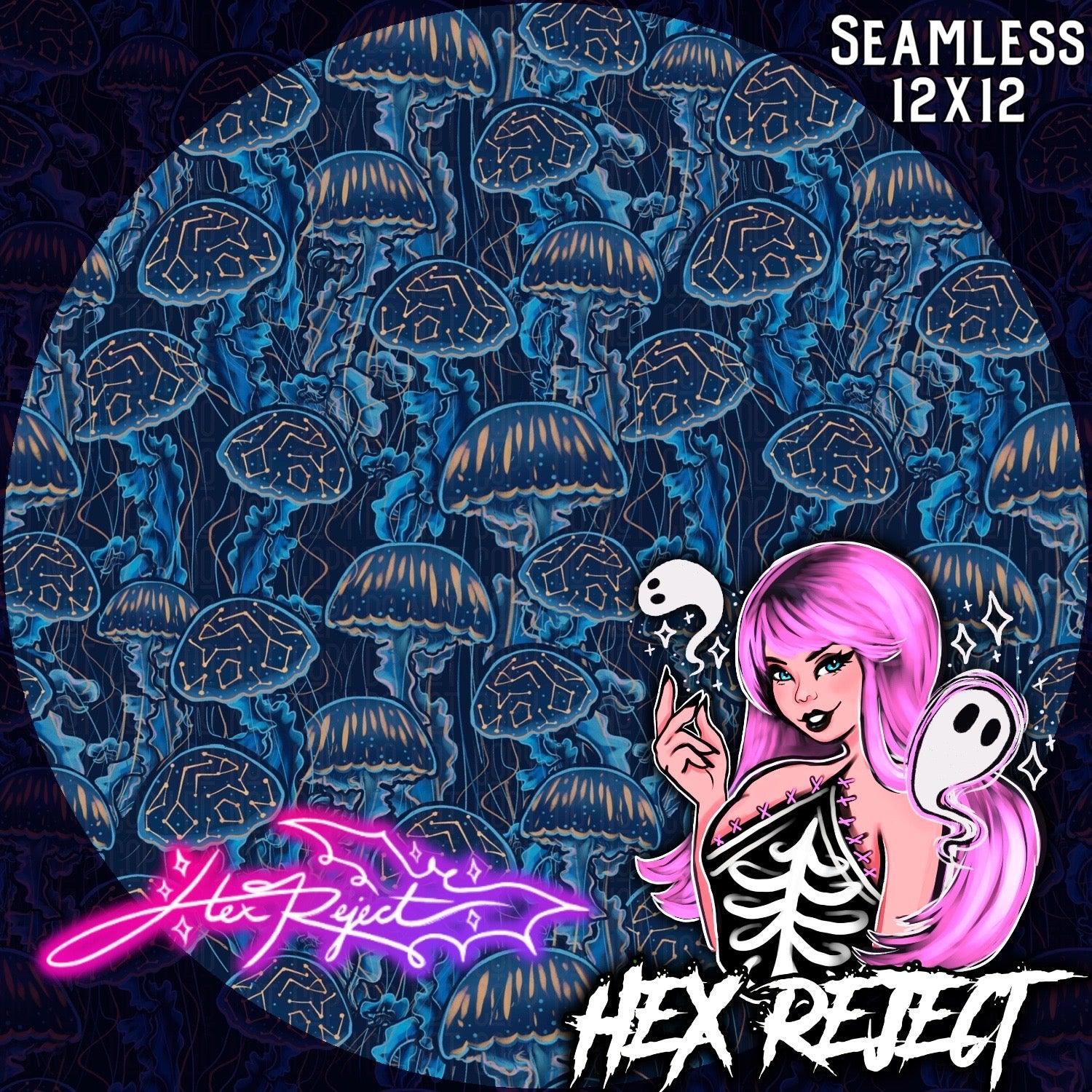 Jellyfish Stack - Seamless file - Hex Reject