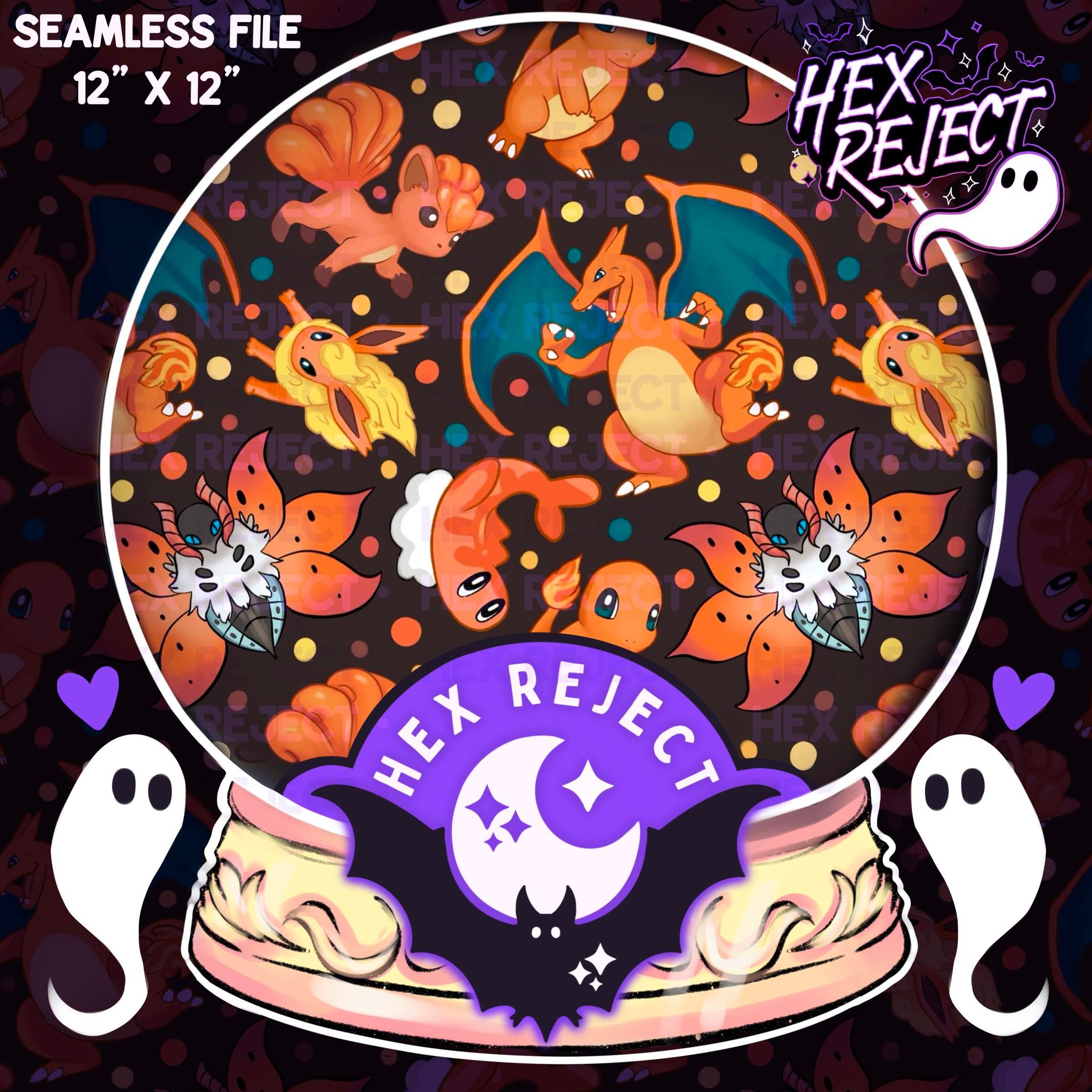 Orange Monster Mashup - Seamless file