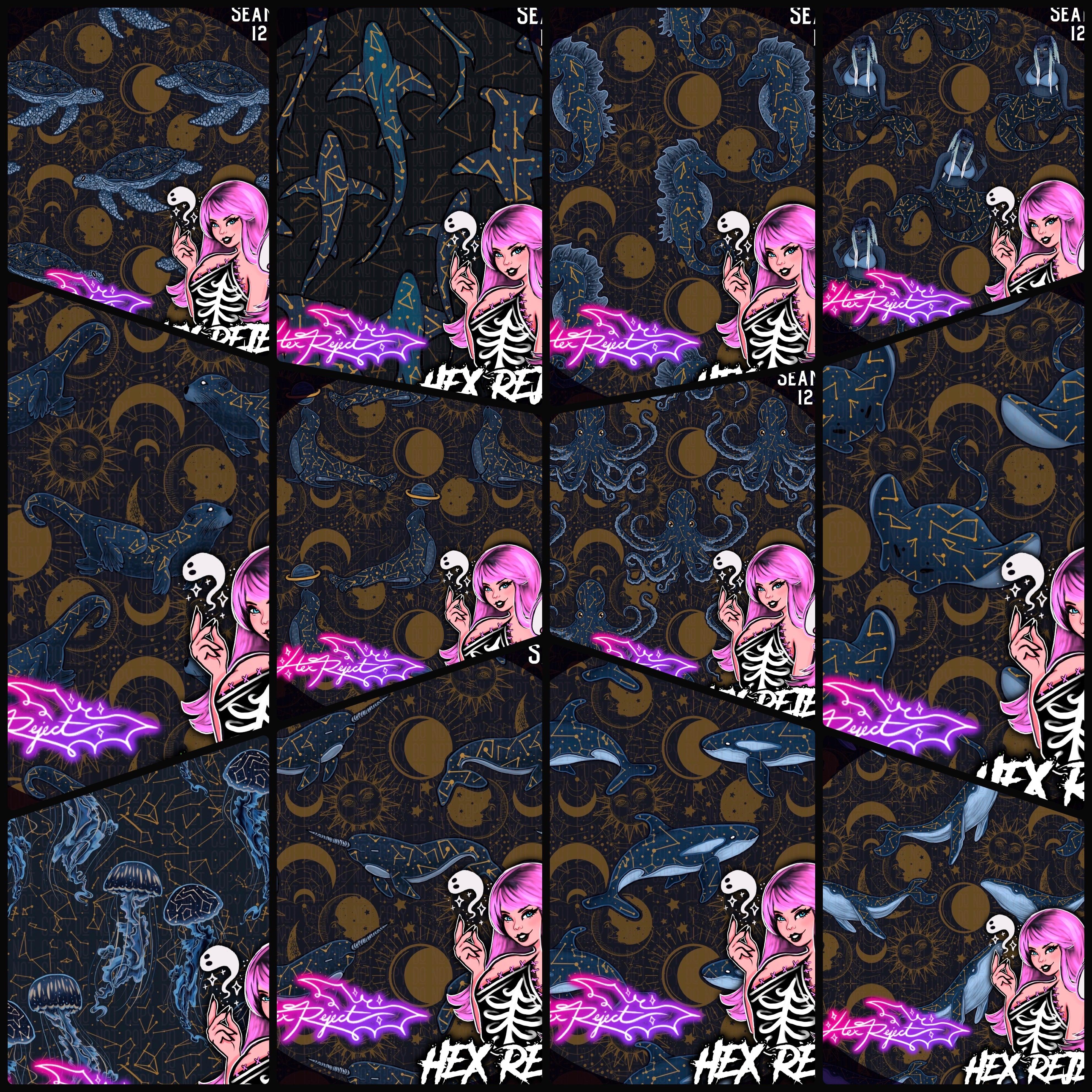 Sealestial - Seamless bundle w/ Coords - Hex Reject