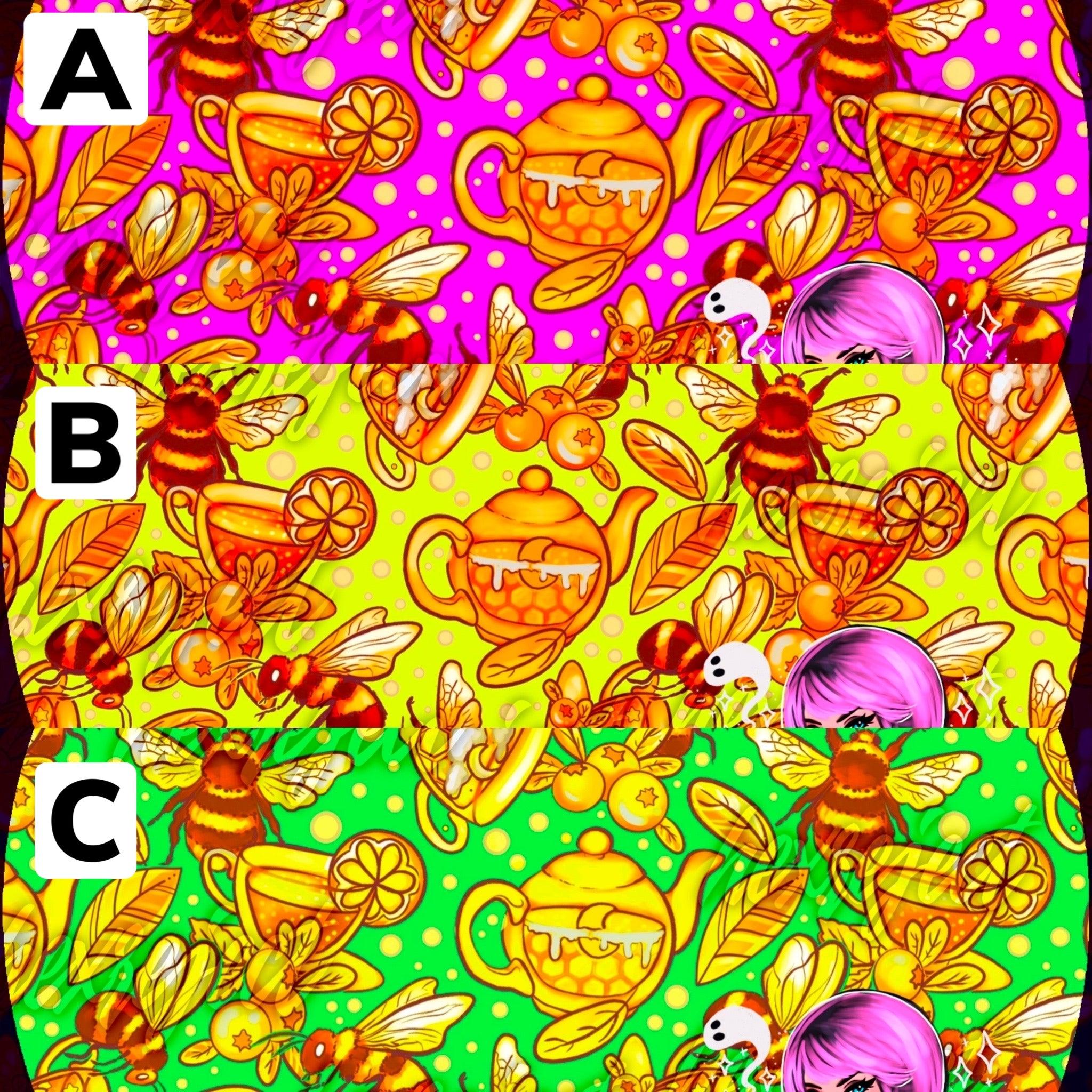 Swim Safe Bees & Teas - Seamless Files - Different Options - Hex Reject