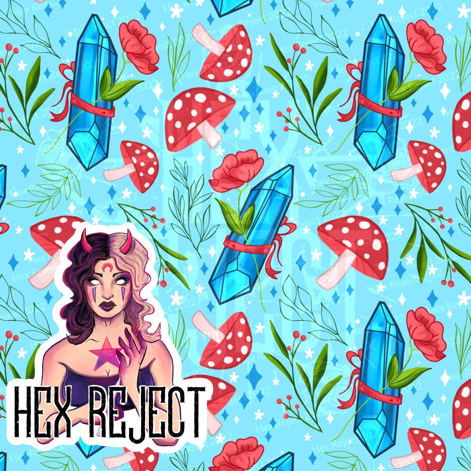 Blue cottage Crystals - Seamless file / coord file - Hex Reject