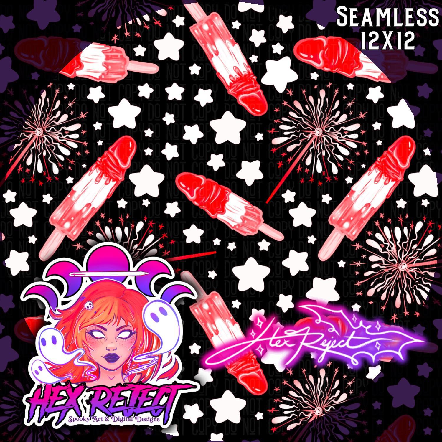 Cocksickles - Seamless File - Hex Reject