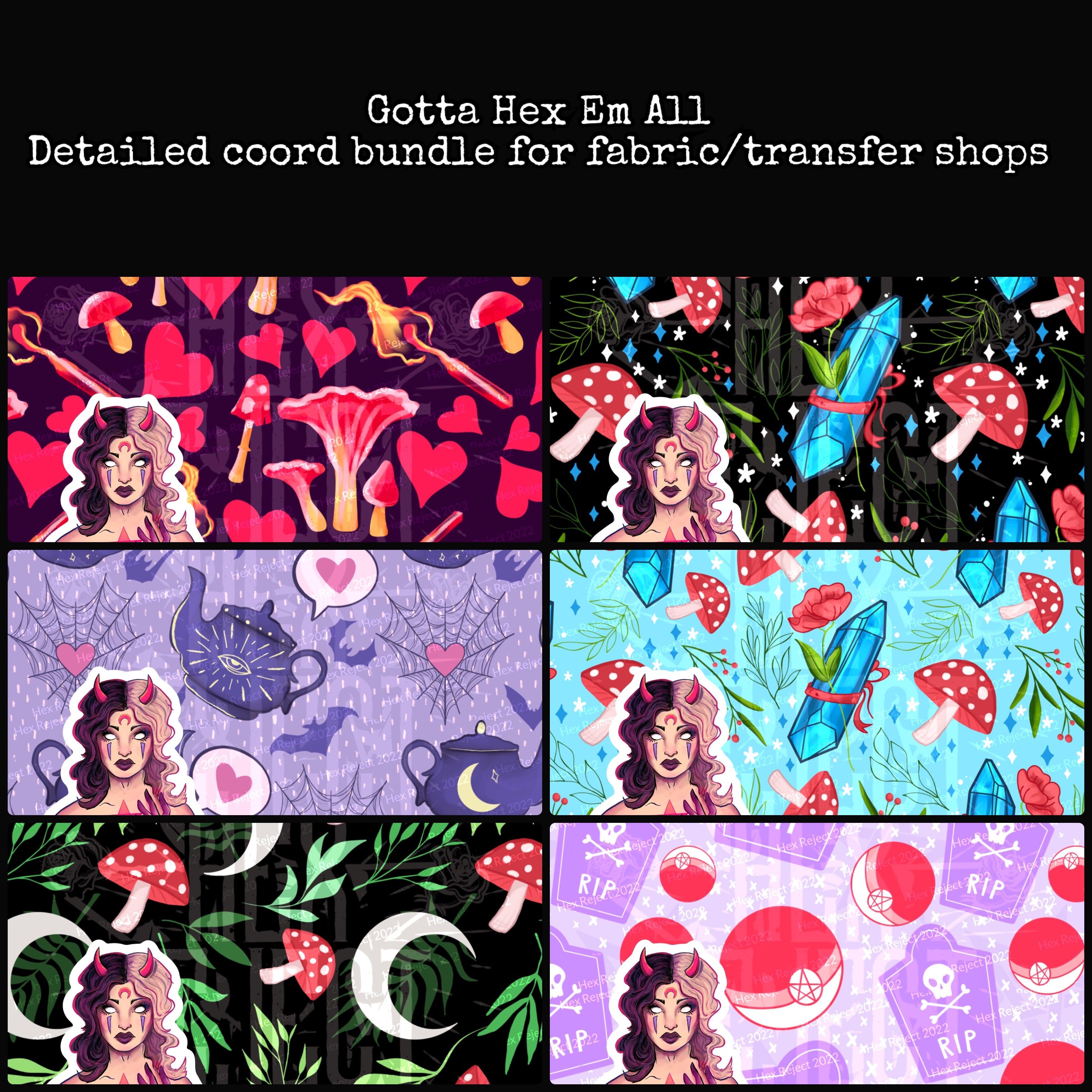 Cottagecore Seamless / Detailed Coord Bundle - Hex Reject