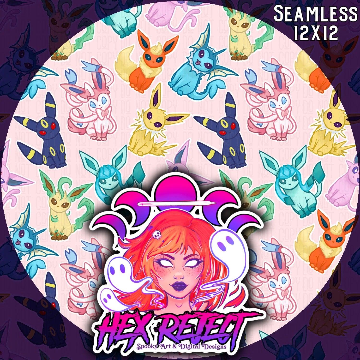 Fox Crew - Pink Background - Seamless File - Hex Reject