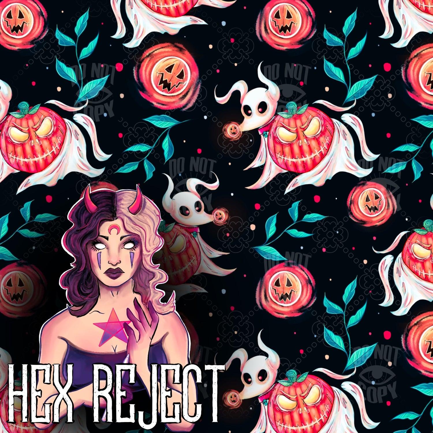 Ghostly Pup - Seamless file - Hex Reject